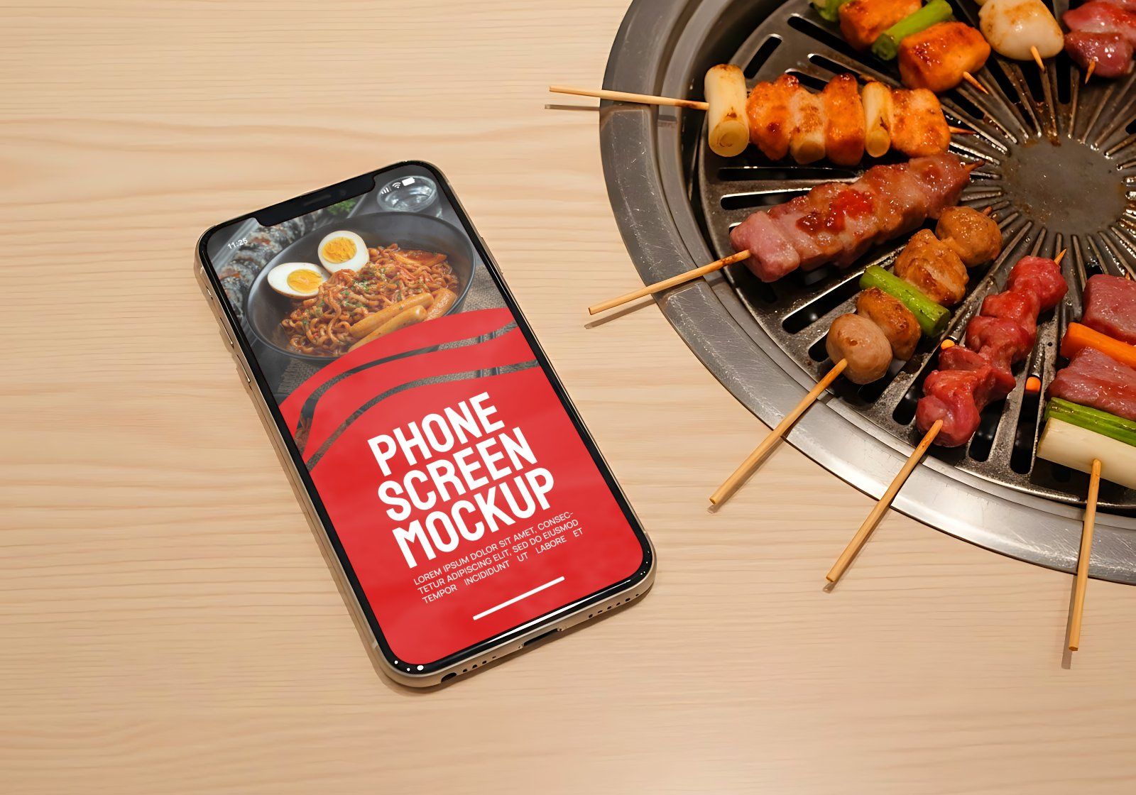 Korean Restaurant Mockup Bundle PSD – 15 Mockup Food Branding & Interior Design — image 13