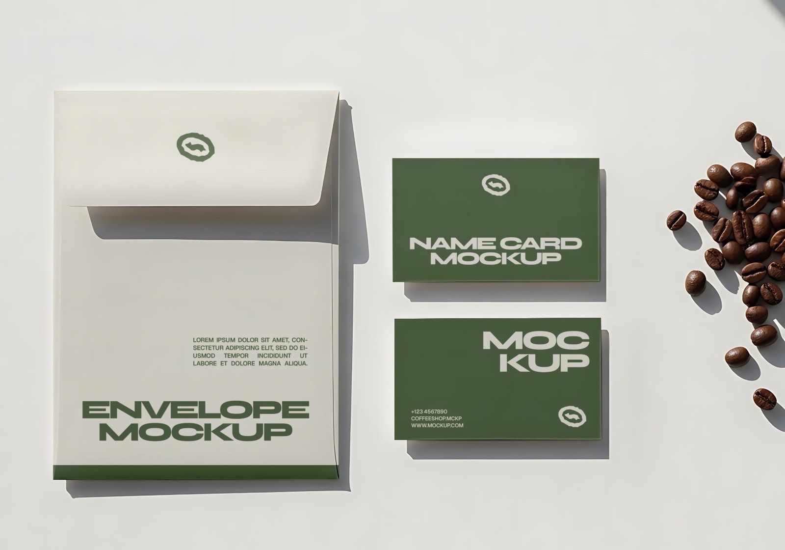 Premium Branding Green Coffee Mockup — image 2