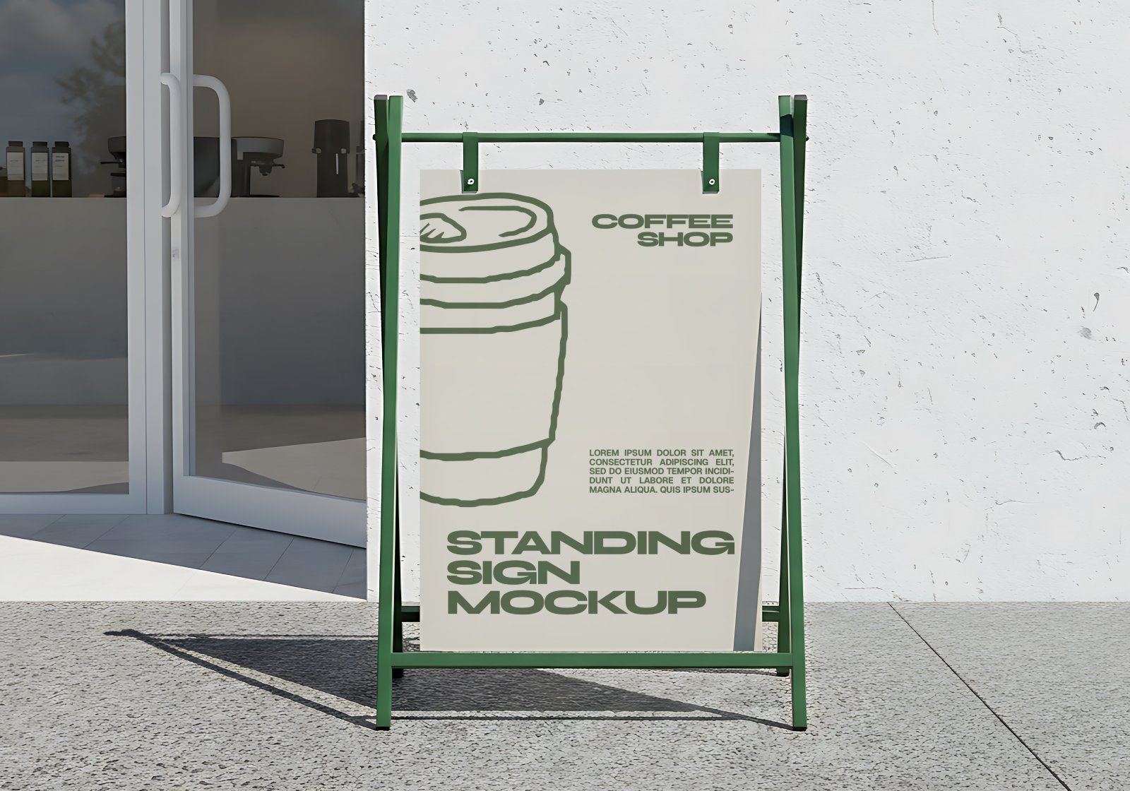 Premium Branding Green Coffee Mockup — image 9