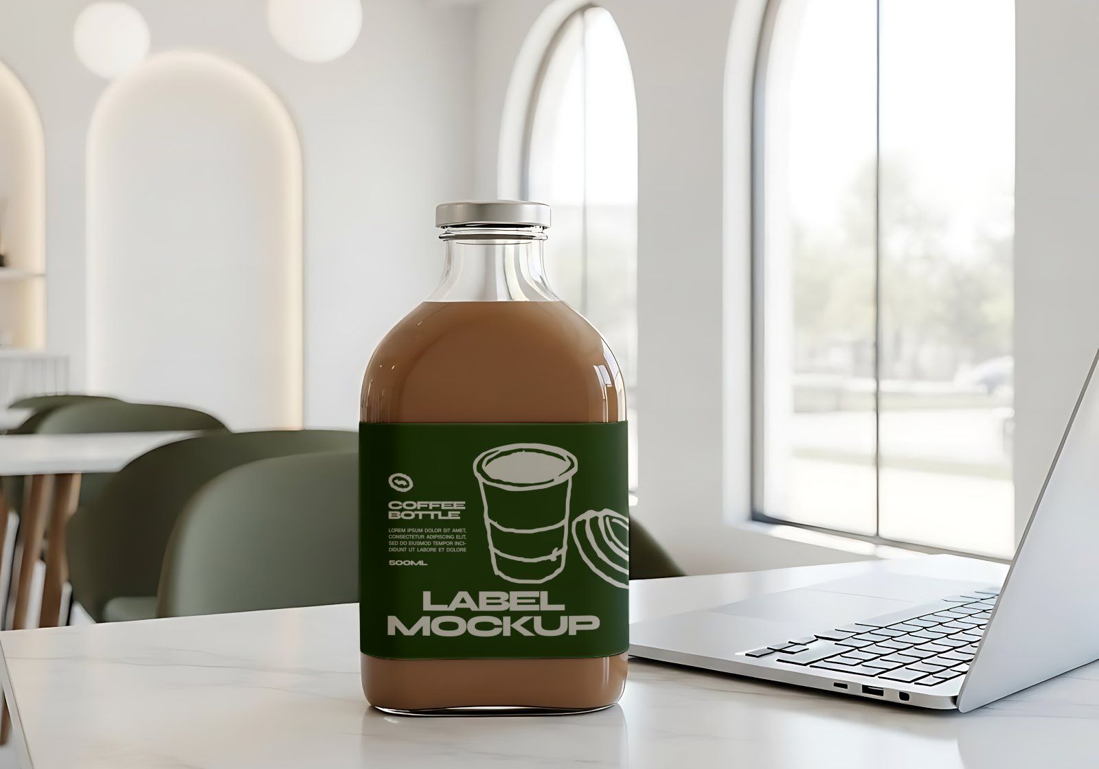 Premium Branding Green Coffee Mockup — image 15