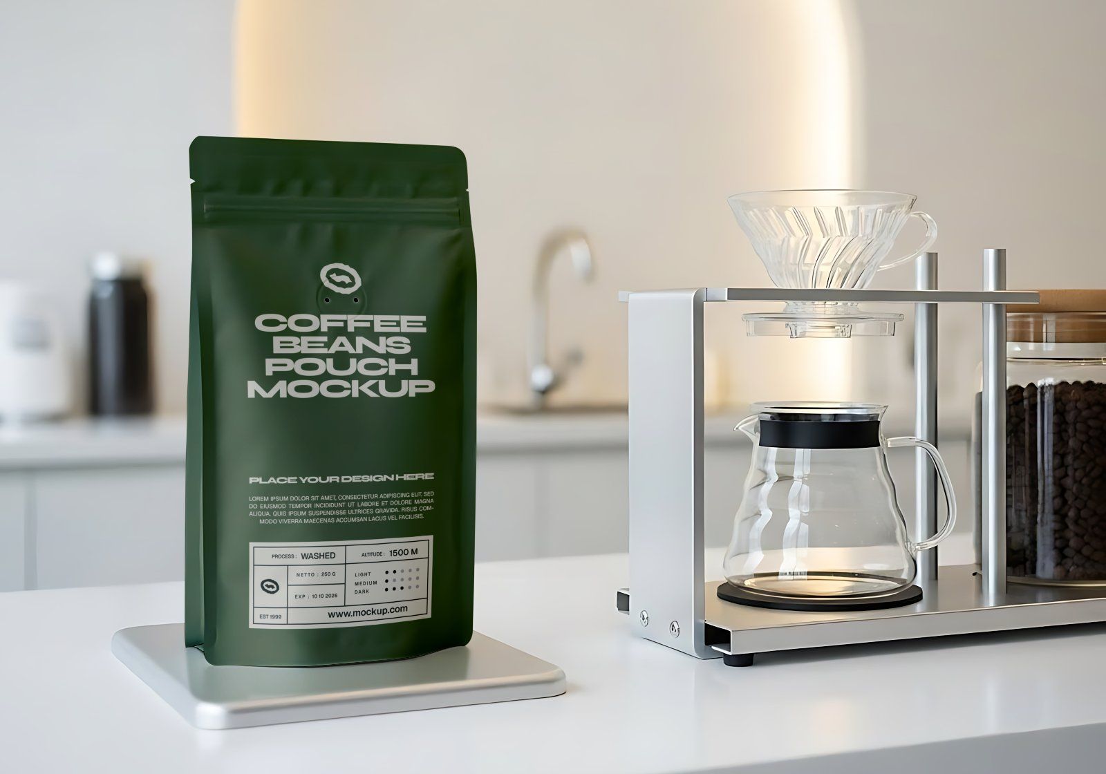 Premium Branding Green Coffee Mockup — image 16
