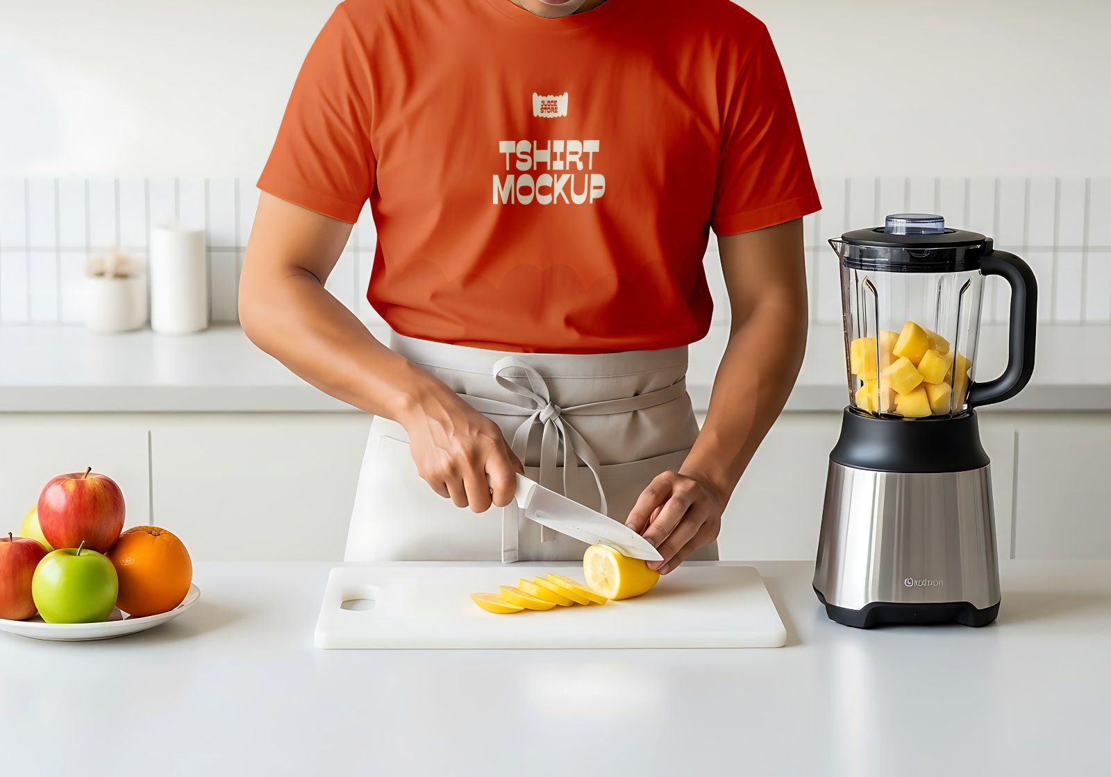 Premium Branding Orange Juice Store Mockup — image 3