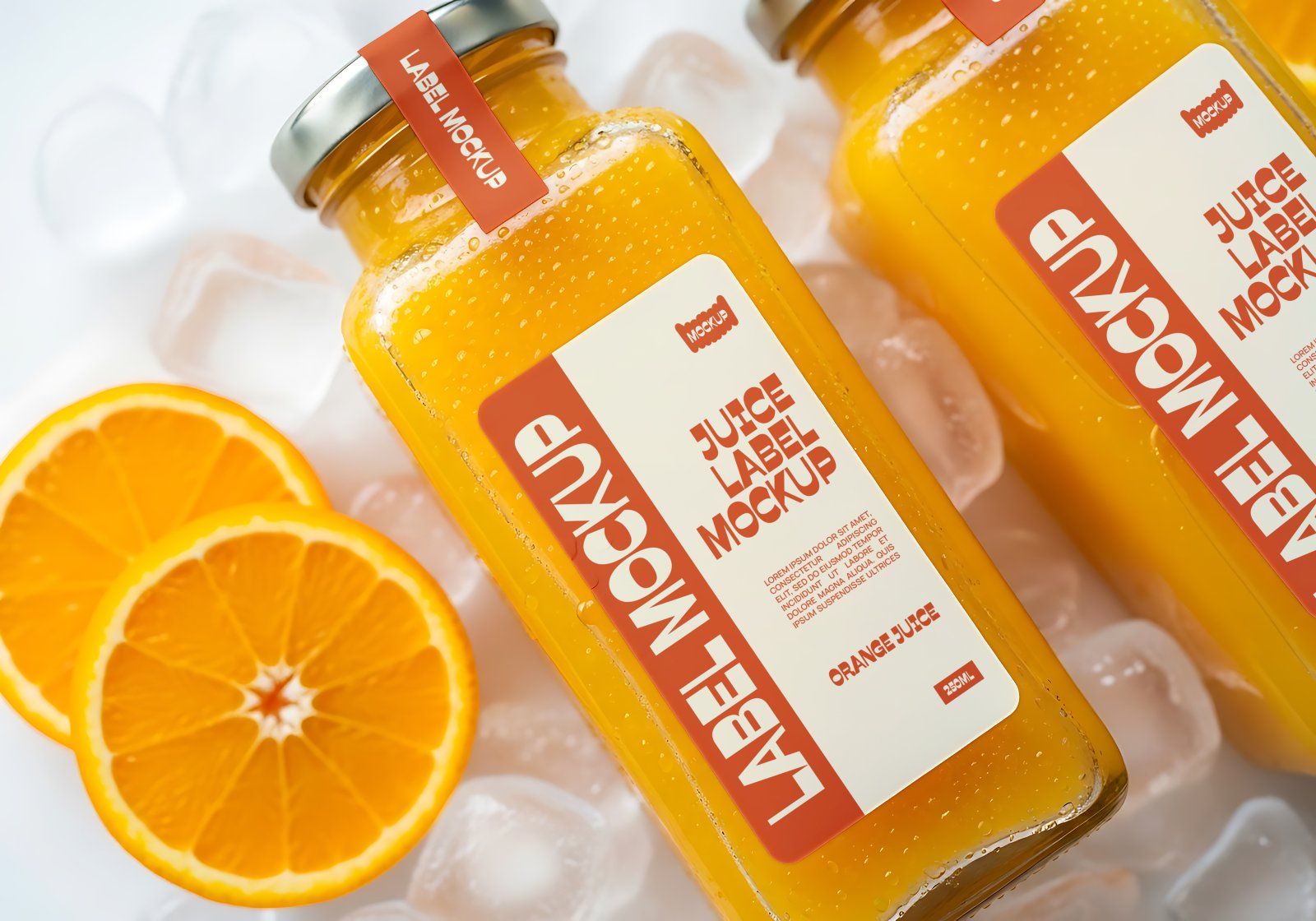 Premium Branding Orange Juice Store Mockup — image 8