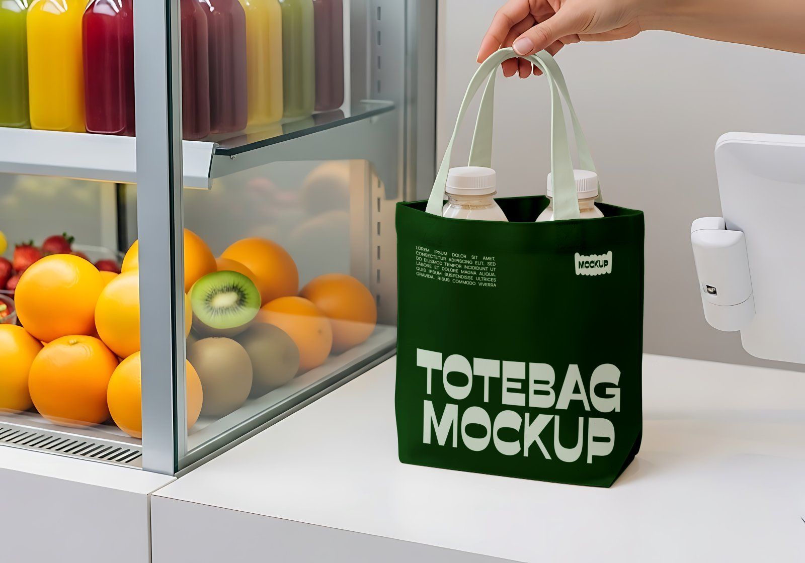Premium Branding Orange Juice Store Mockup — image 9