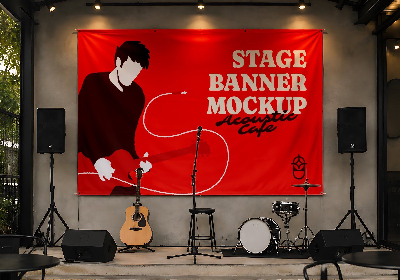 Premium Live Music Cafe Branding Mockup Bundle – 15 Aesthetic PSD Scenes for Coffee Shop & Acoustic — image 19