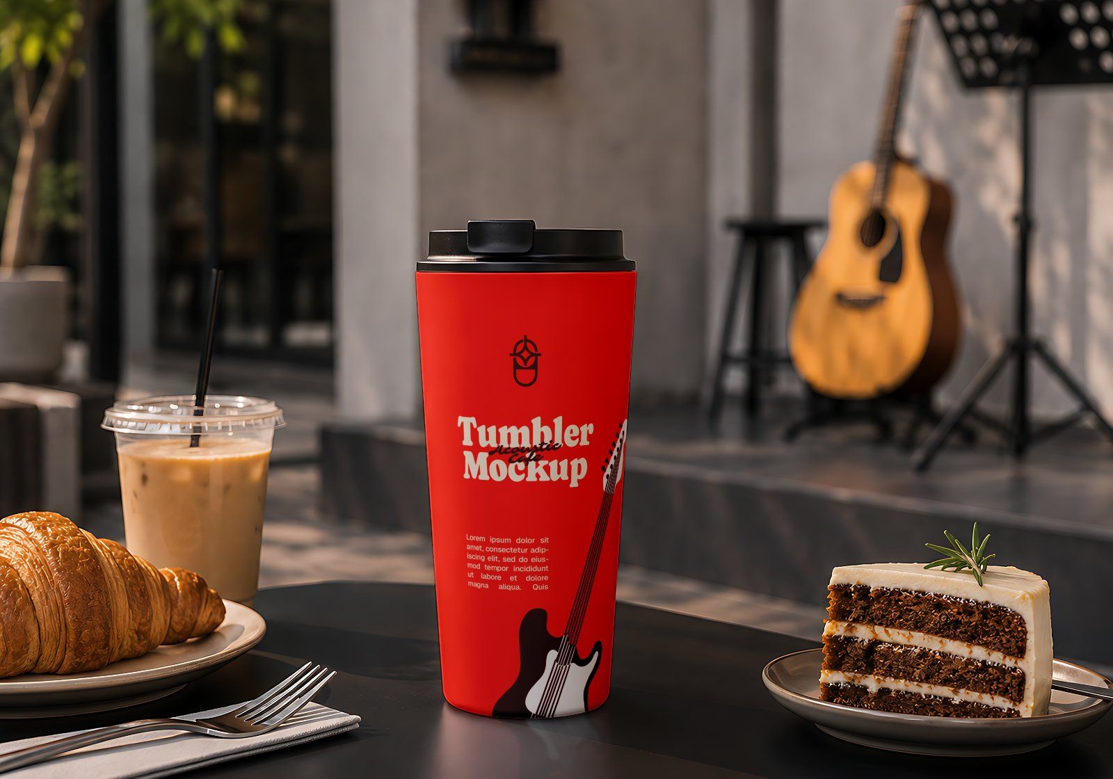 Premium Live Music Cafe Branding Mockup Bundle – 15 Aesthetic PSD Scenes for Coffee Shop & Acoustic — image 6