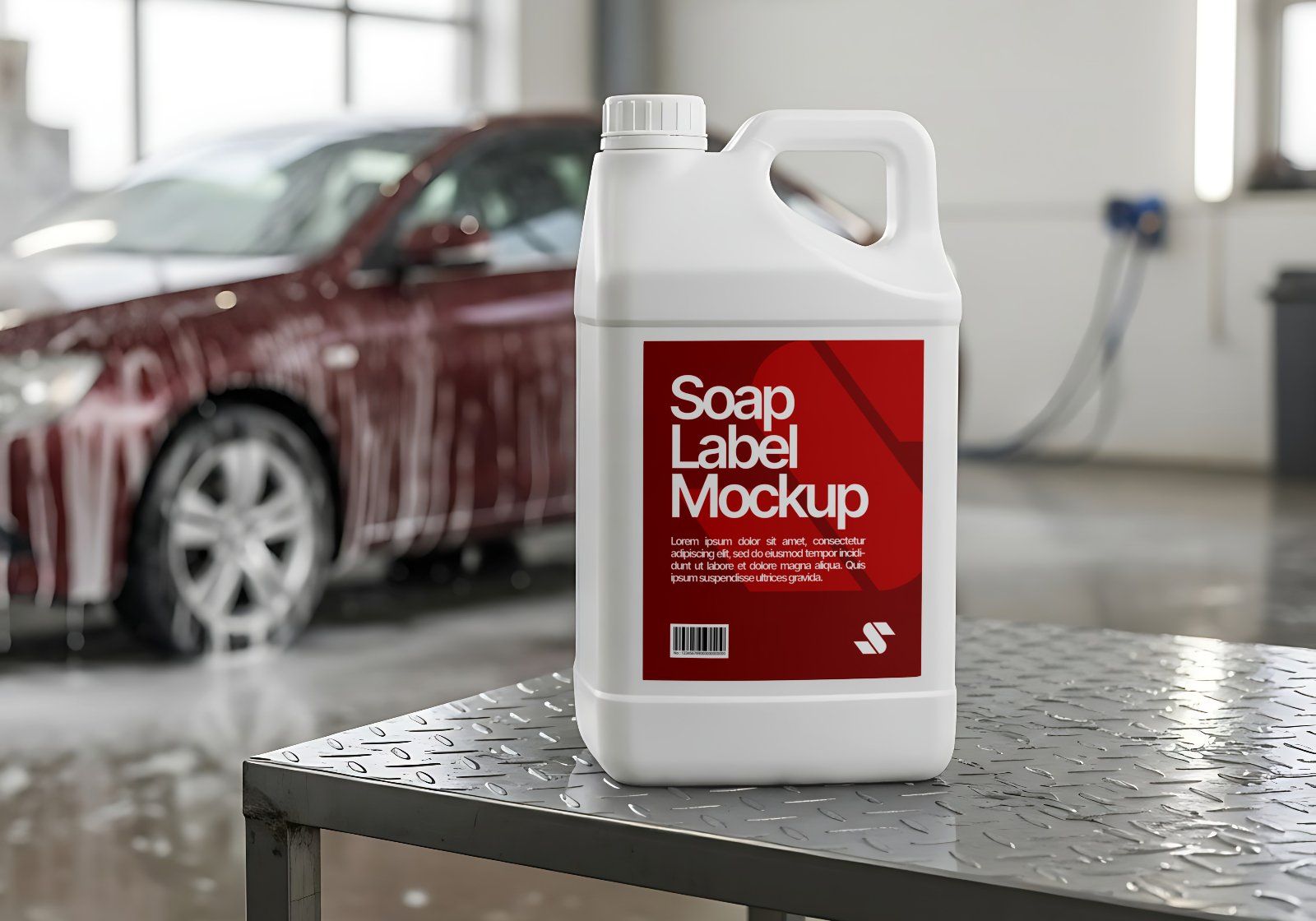 16 Workshop & Car Wash Mockups – PSD Toolbox, Flyer, Uniform, Door, and Product Label Kit — image 10