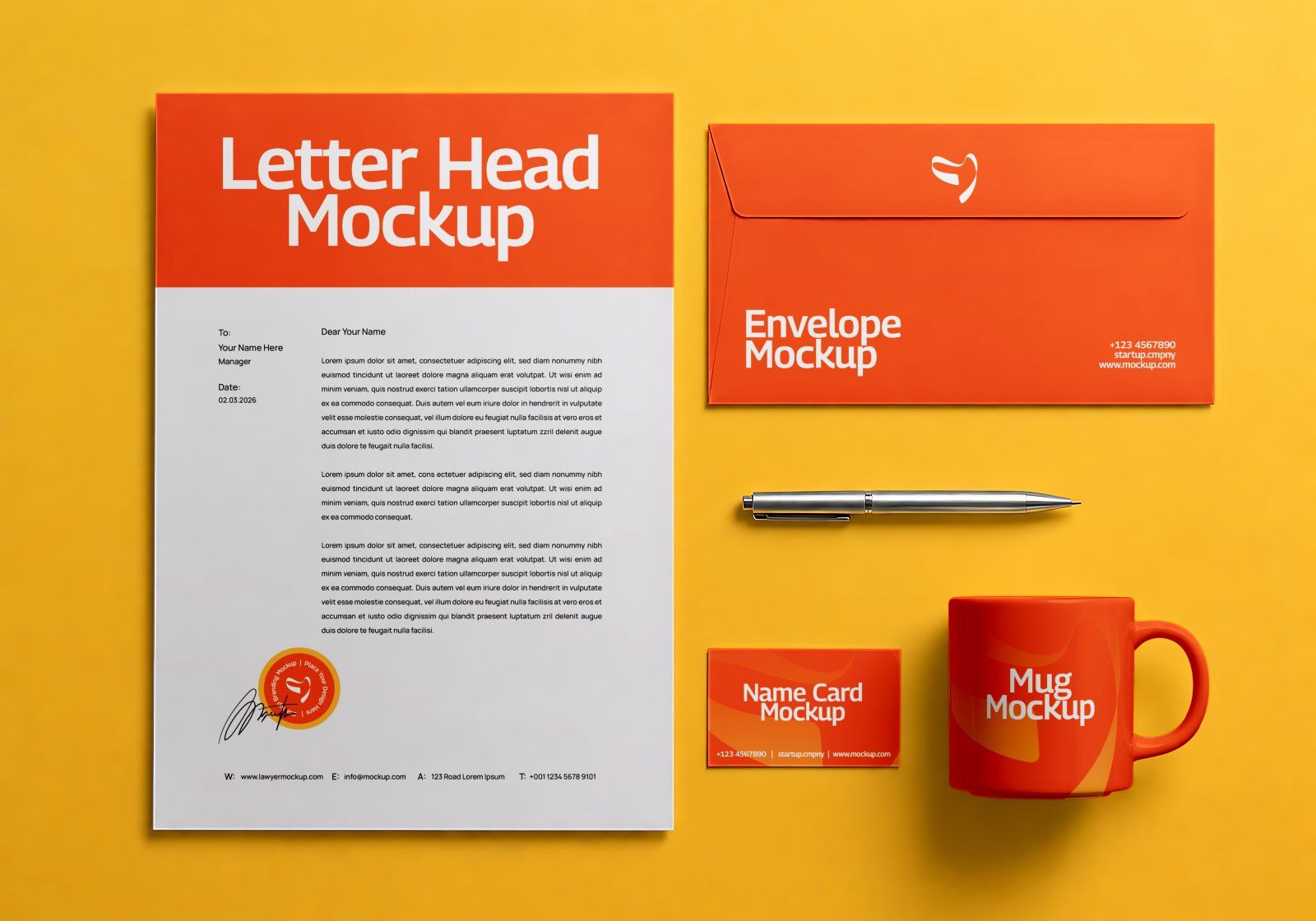 Premium Startup Company Branding Mockup Bundle – 15 Creative Corporate PSD Scenes for Tech Startups, — image 18