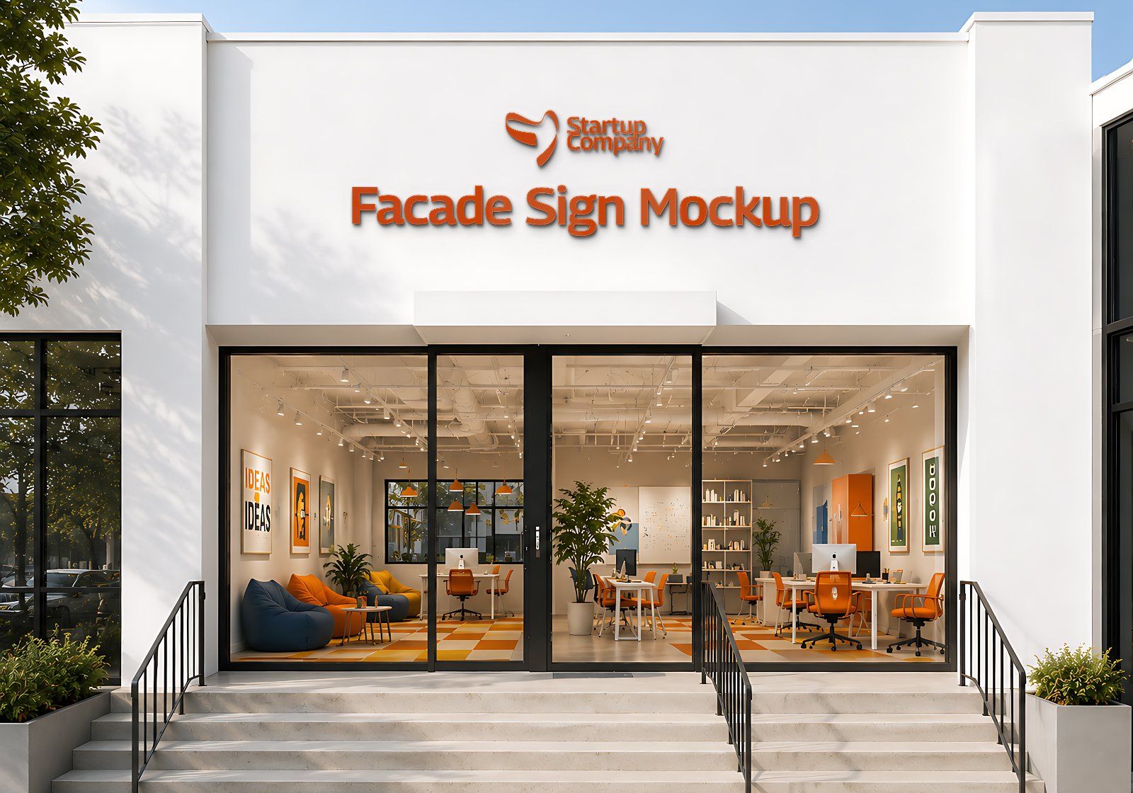 Premium Startup Company Branding Mockup Bundle – 15 Creative Corporate PSD Scenes for Tech Startups, — image 9