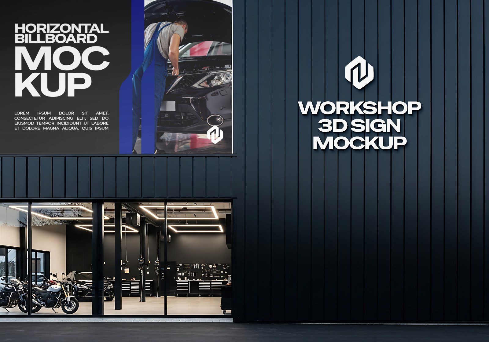 15 Repair Shop Mockup Bundle Mechanic Branding Kit Workshop — image 4