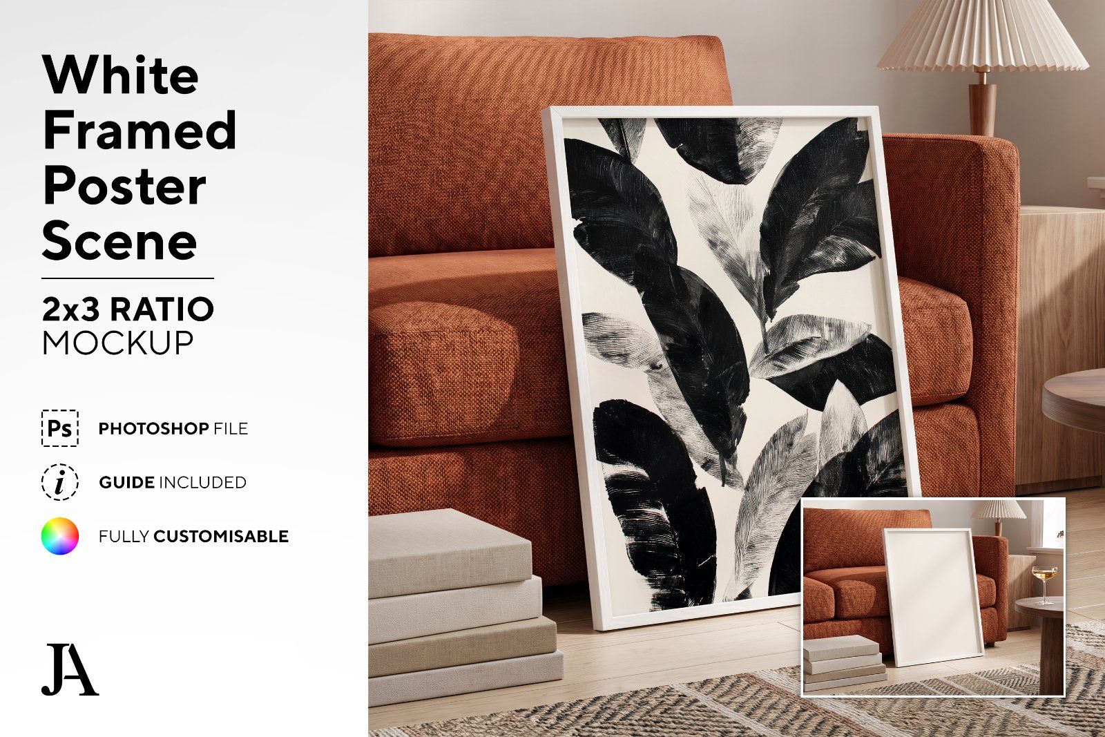 White Framed Poster | 2x3 Ratio PSD — image 2