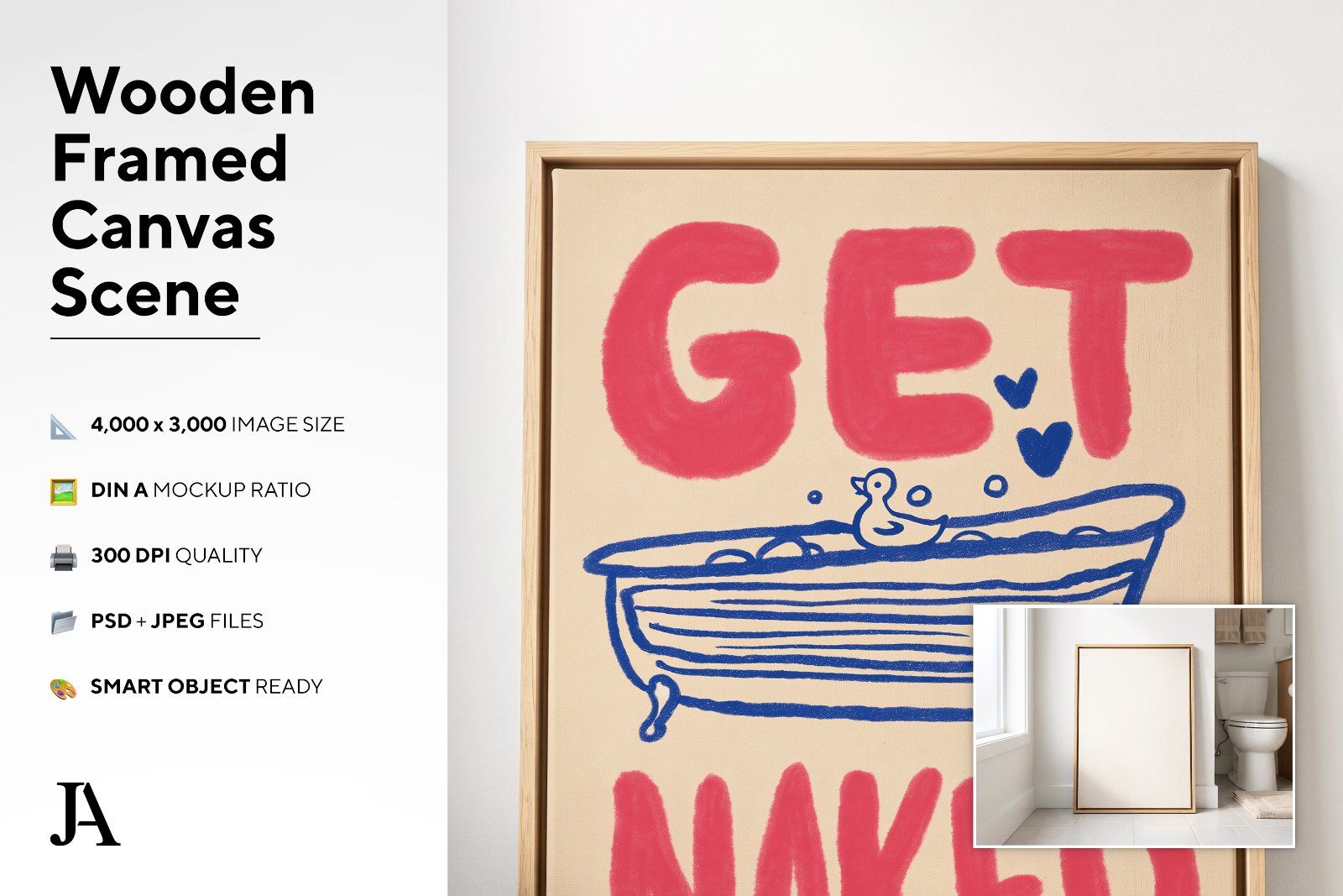 Wooden Framed Canvas | DIN A PSD — image 3