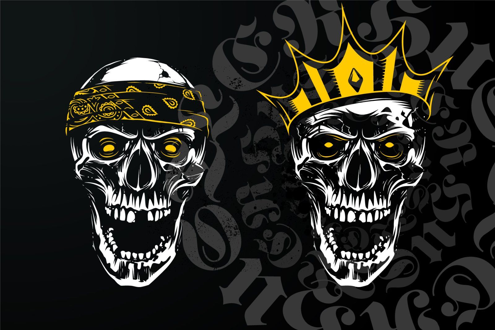 Hustler Skull Vector Art — image 2