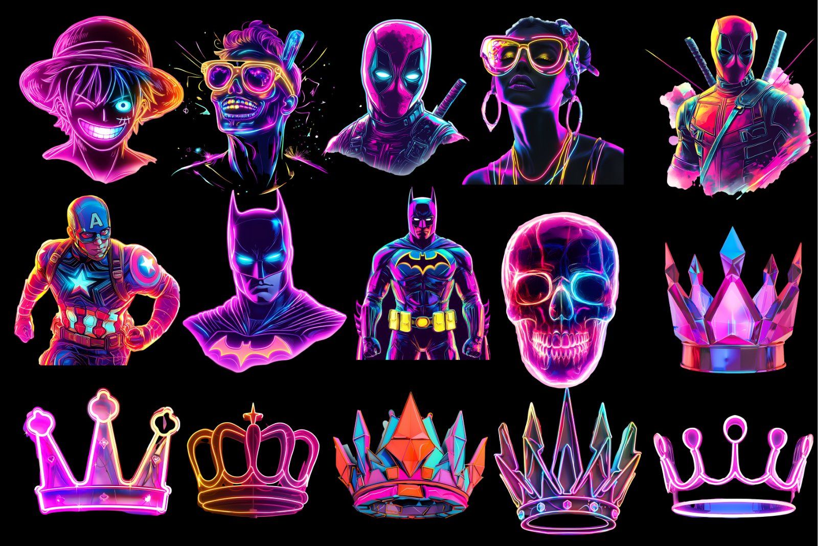 160 Neon PNG Pack, Glow Png Pack, Neon PNG, Neon Effects, Glow Effects, Neon Circle, Teleport png, — image 3