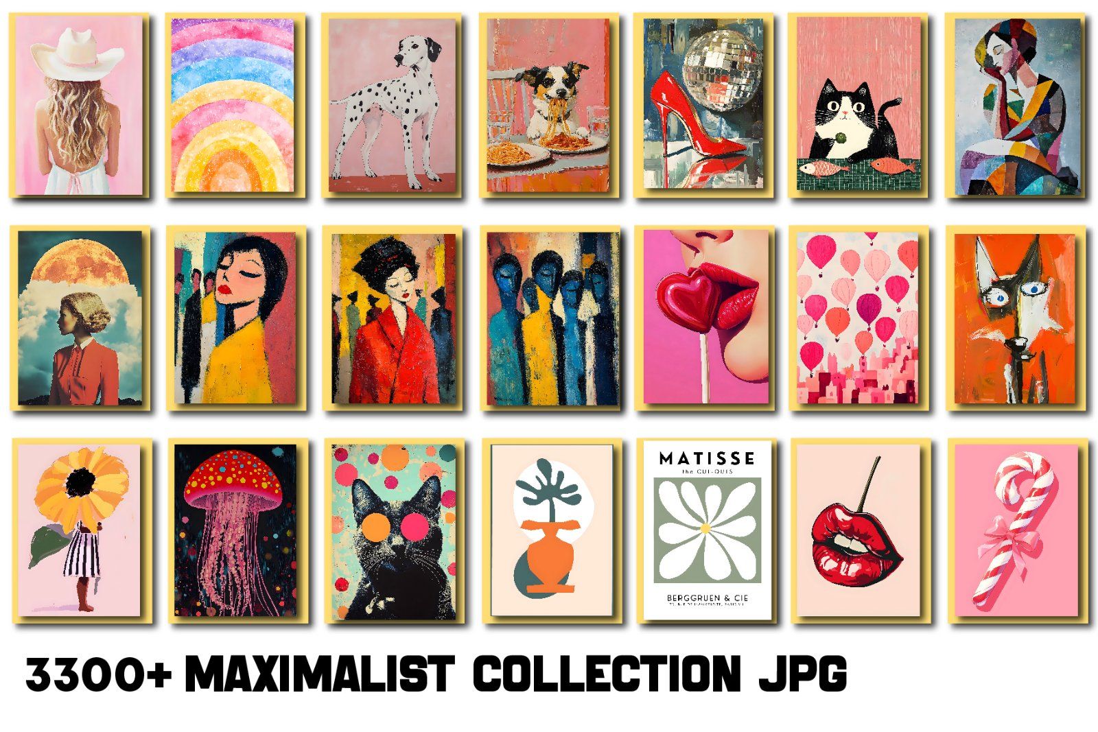 Maximalist Wall Art Collection Entire Shop Sale, Bundle Wall Art, Aesthetic wall posters, Wall Art, — image 3
