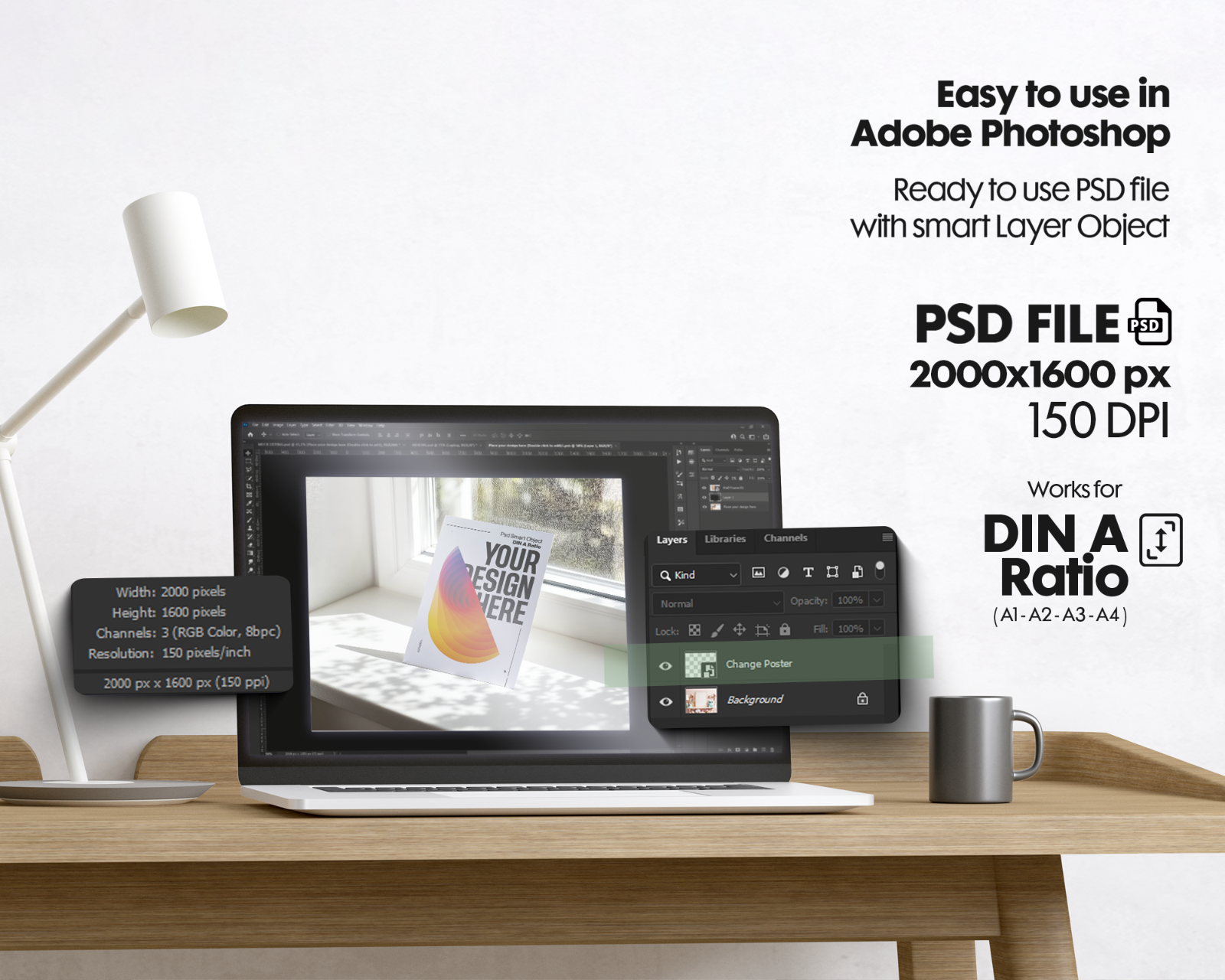 Poster Mockup Bundle: Din A Ratio PSD Template — image 2