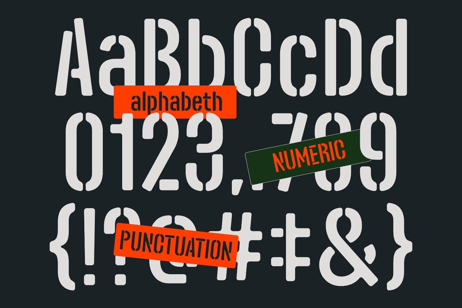 Spencer Stencil Font — image 2