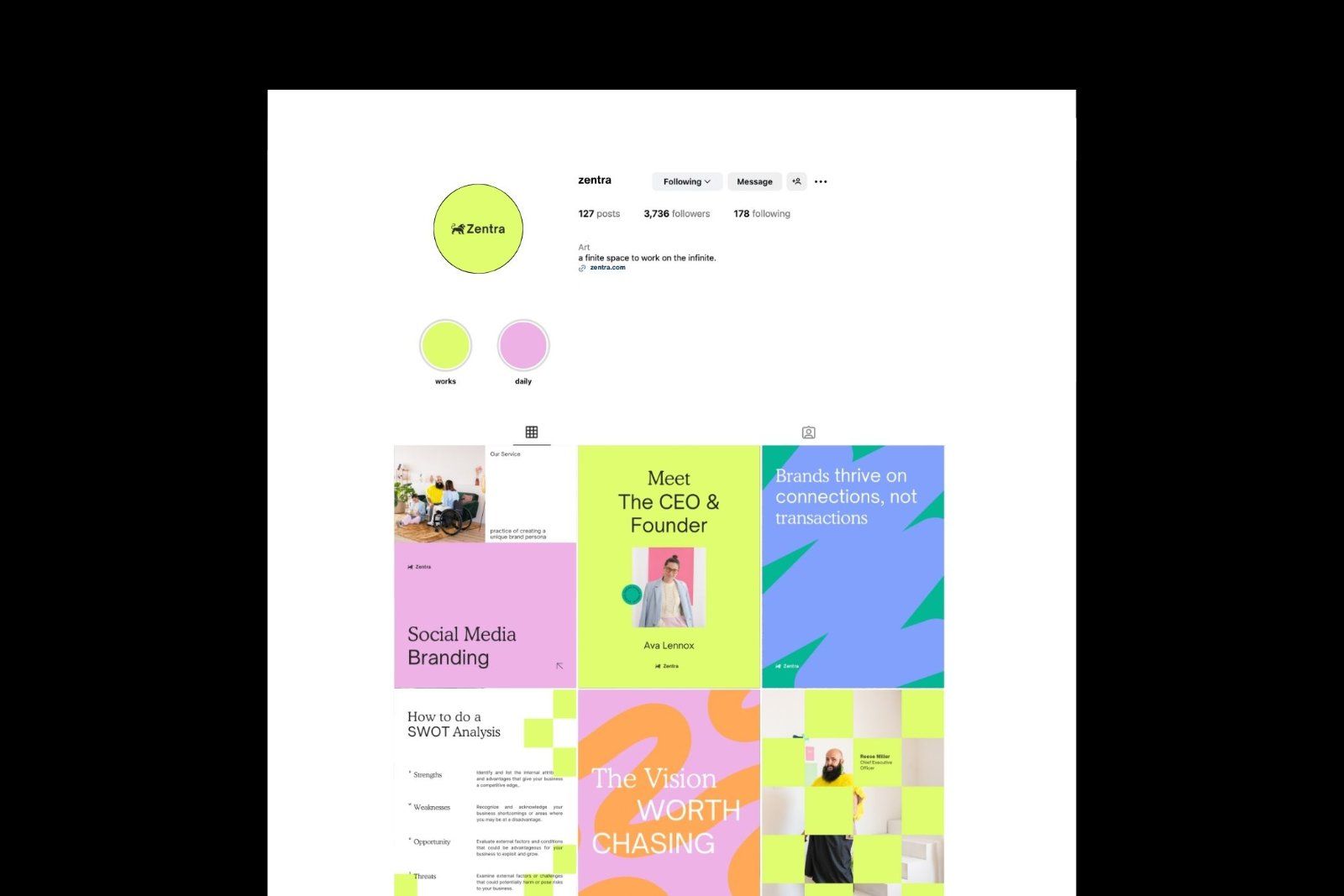 Zentra - Canva Business Social Media Pack — image 2