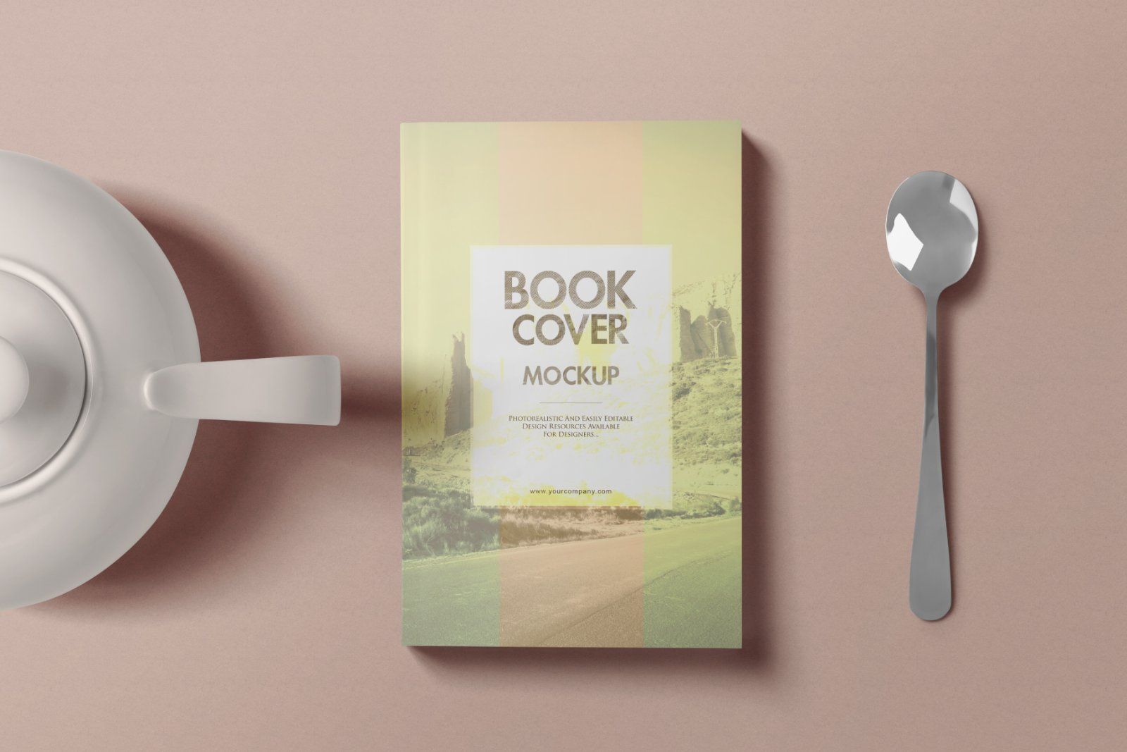 book cover mokup set 5 psd file — image 2