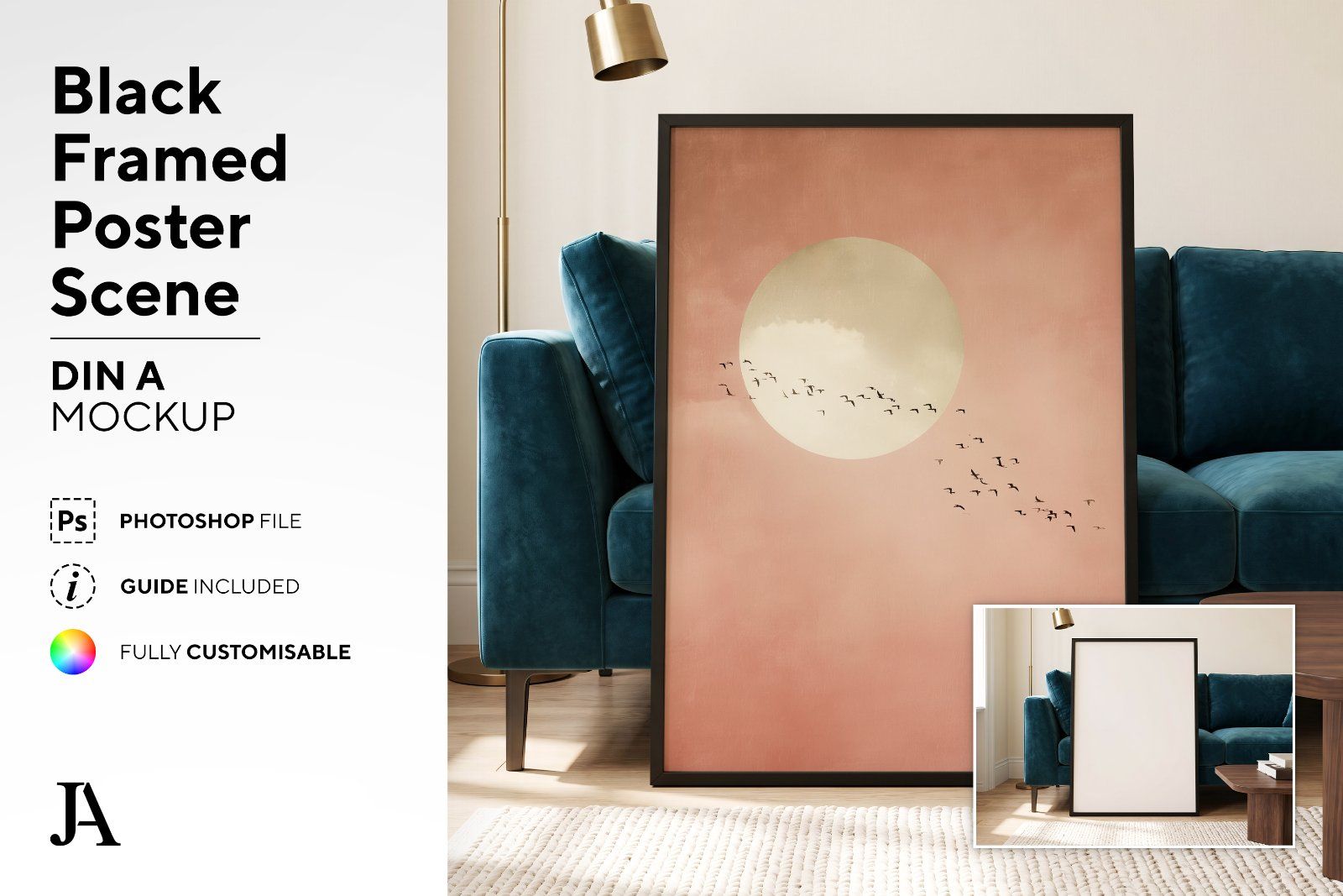 Black Framed Poster | DIN A PSD — image 2