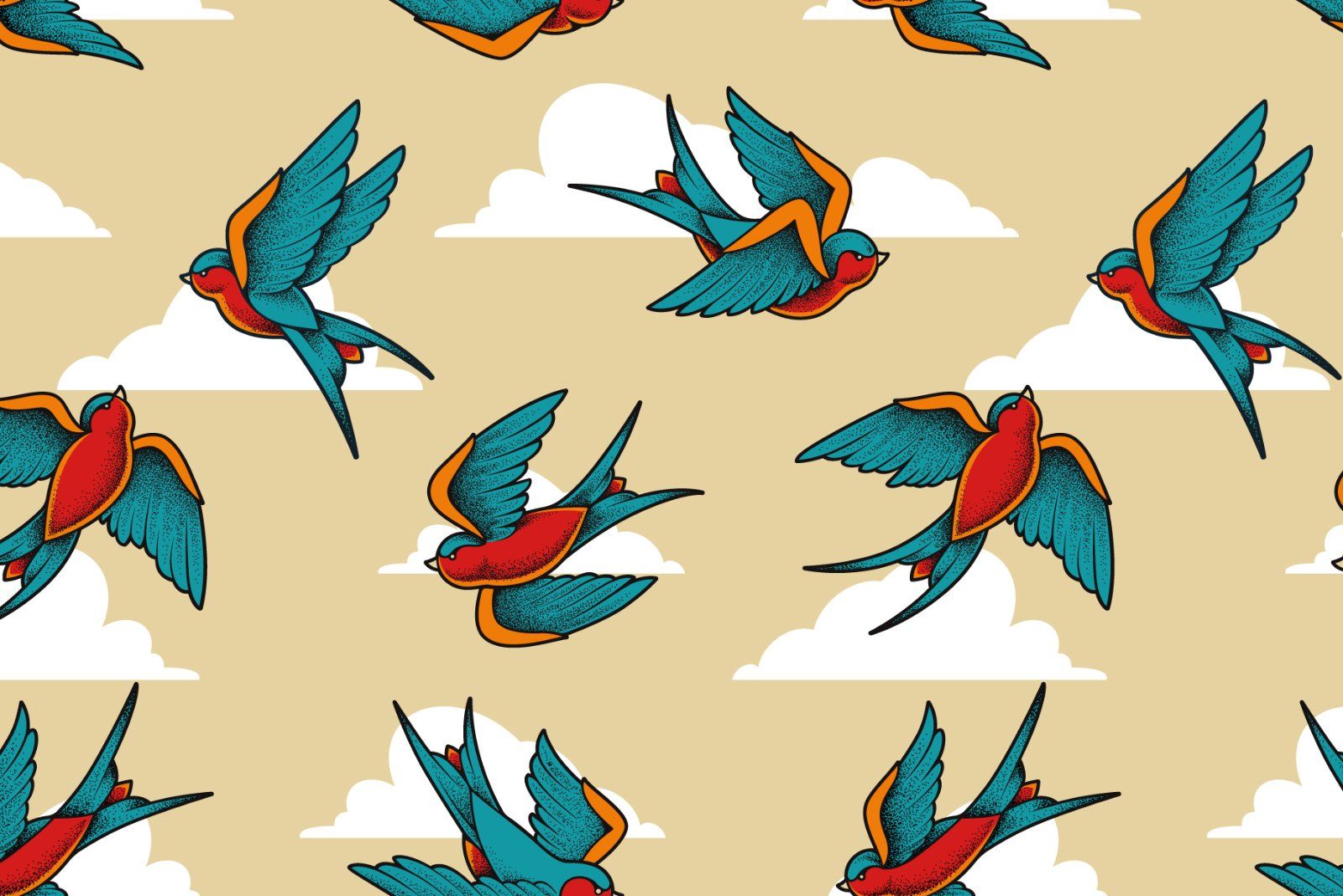 Old School Tattoo Birds — image 2