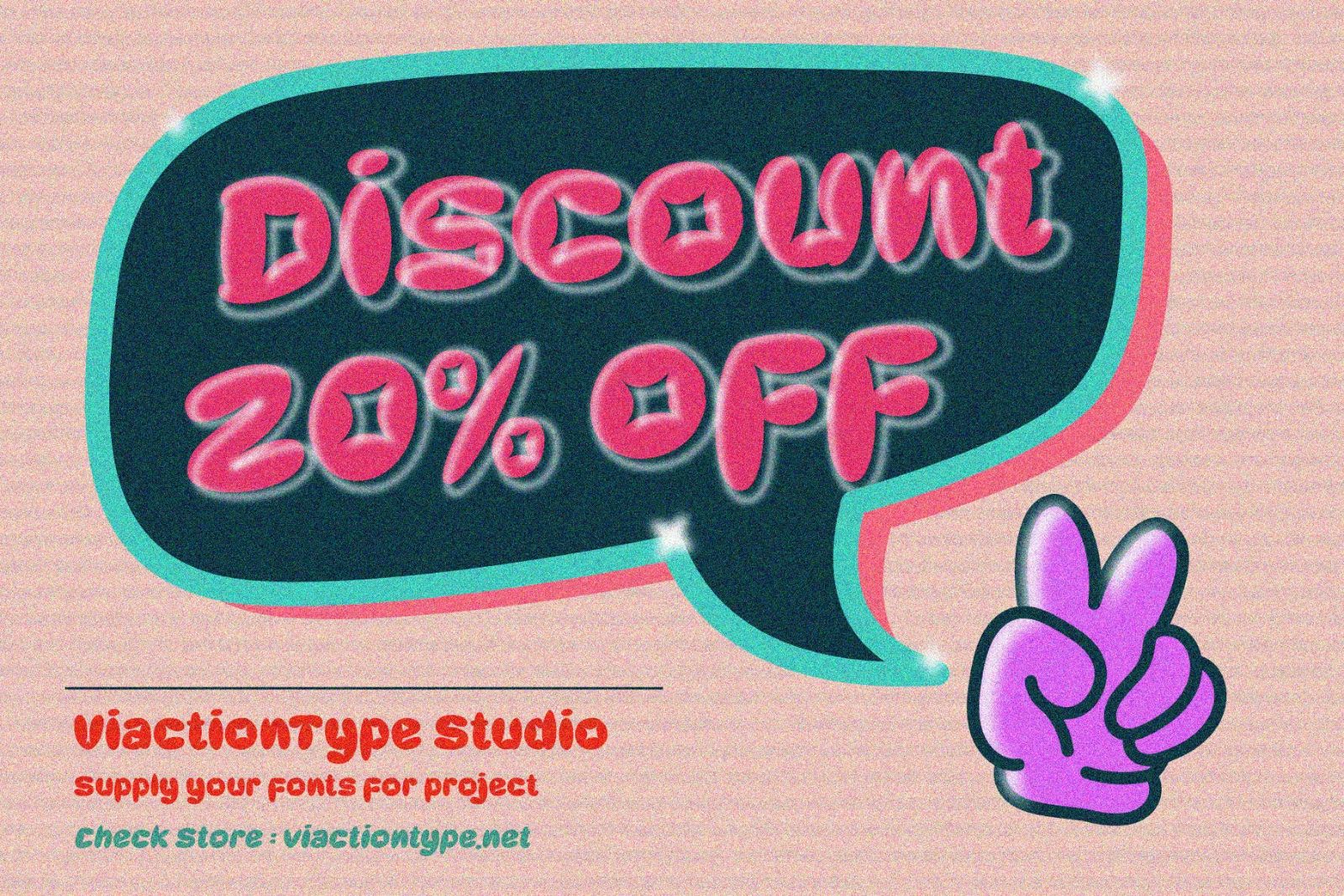 KRICO-Retro Bubble Font — image 2