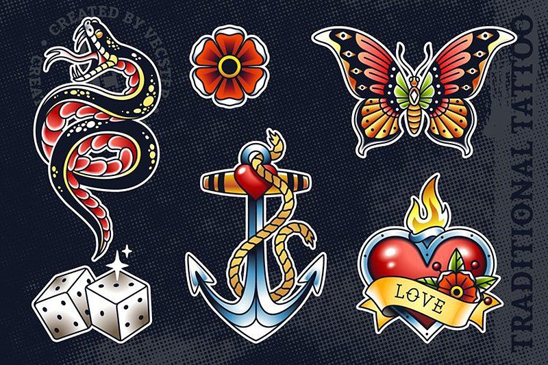 Traditional Tattoo Vector Pack — image 2