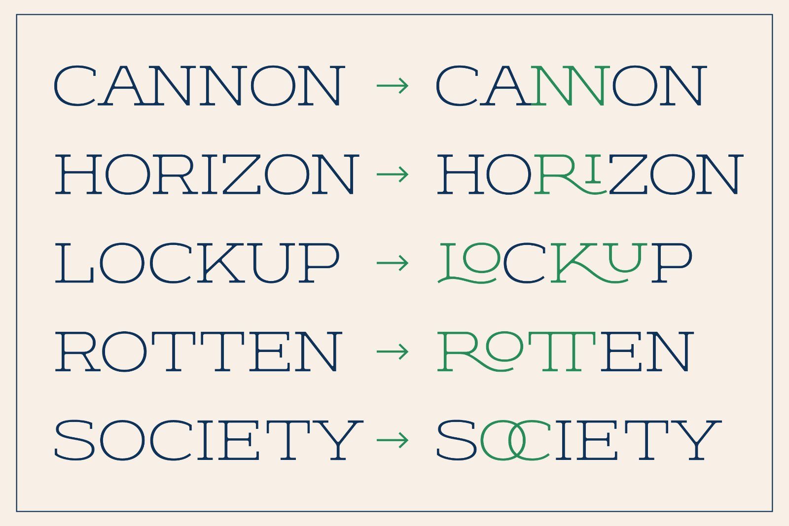 Theoris slab serif typeface — image 2
