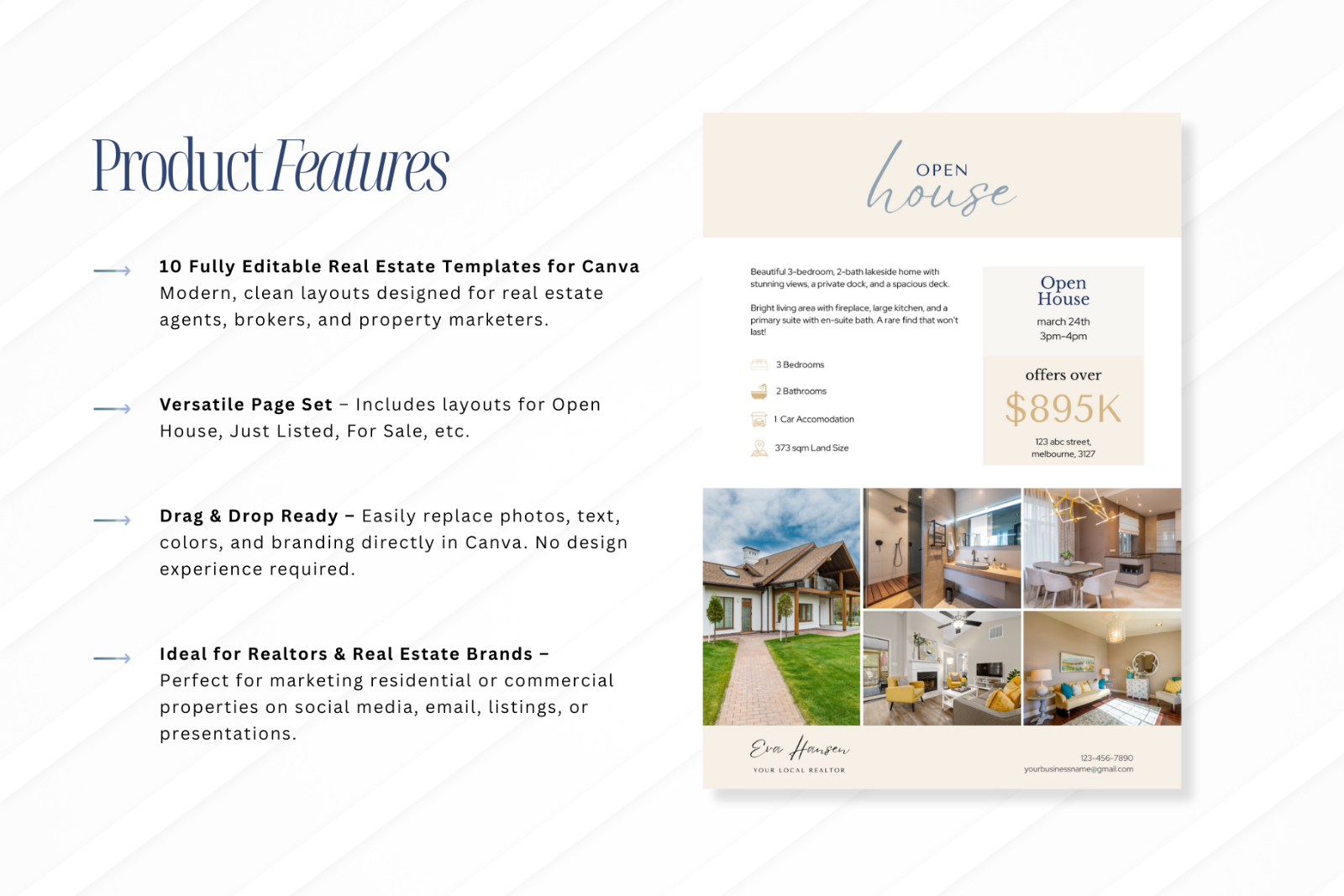 10 Real Estate Flyer Canva Templates — image 2