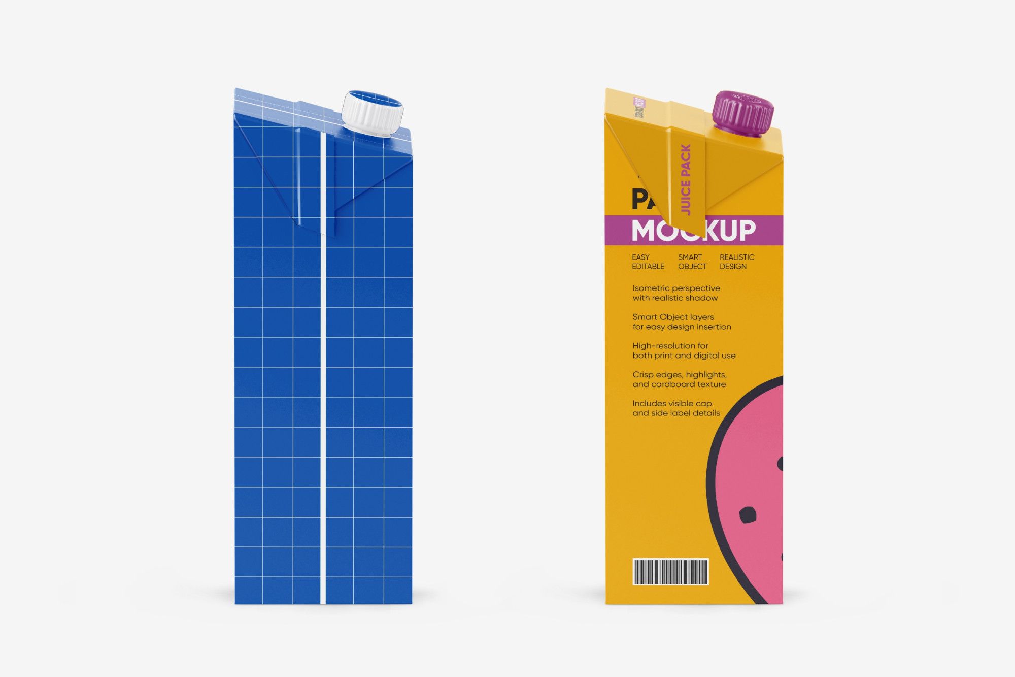 Tetra Pack Juice & Milk Box Mockup Set — image 3