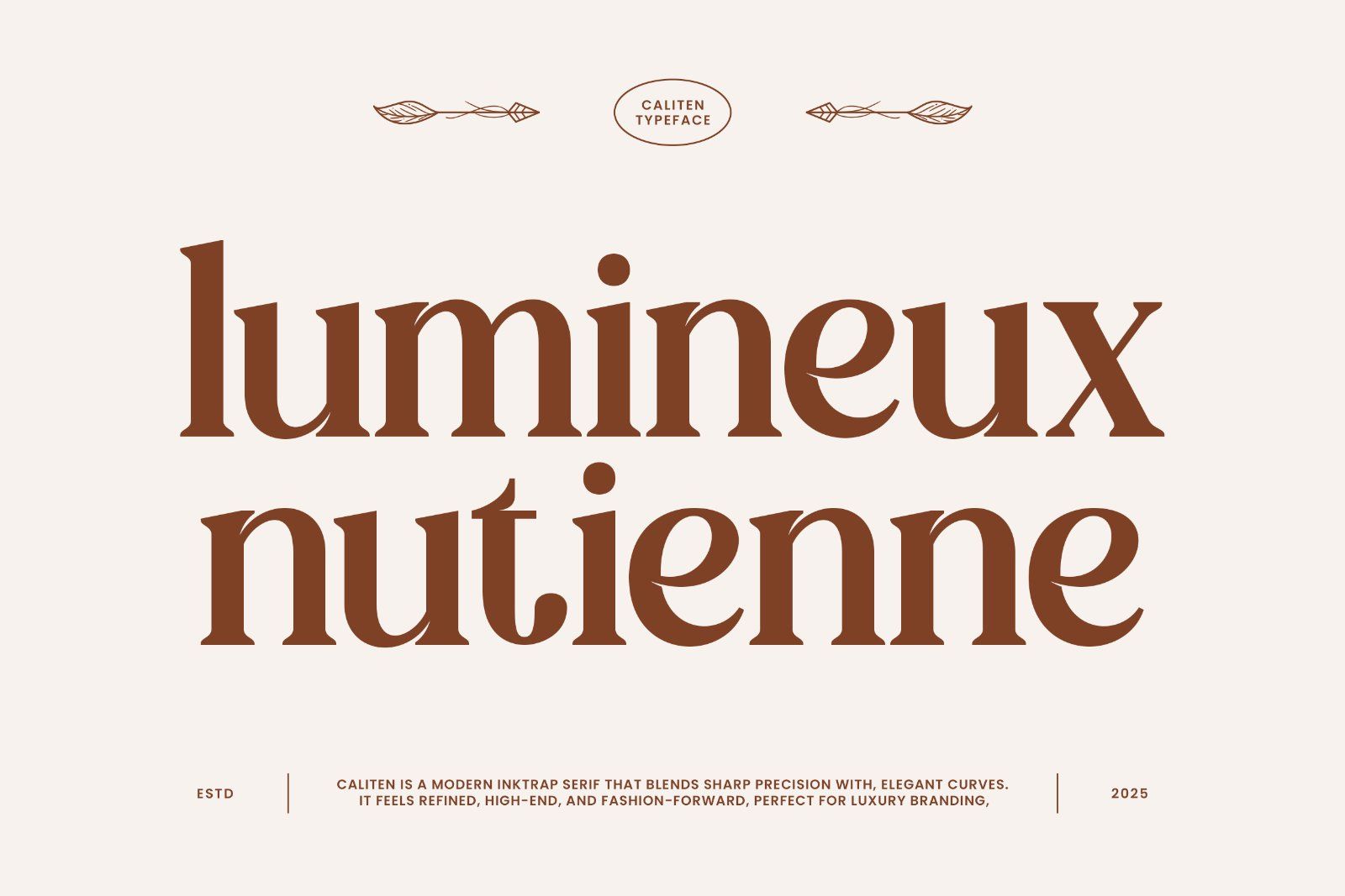 Caliten – Modern Inktrap Serif — image 2