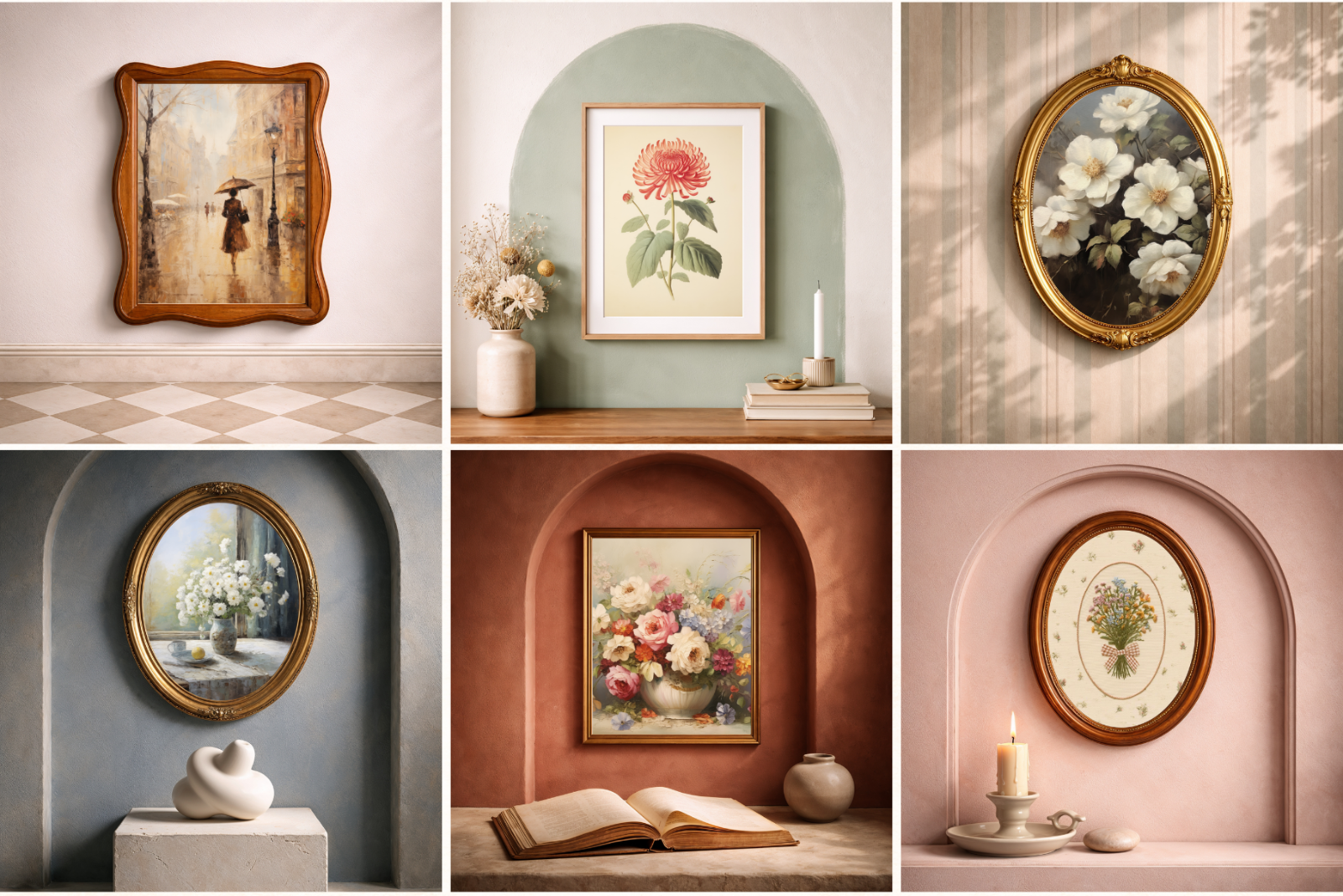 50 Vintage Frame Mockups for Canva — image 2