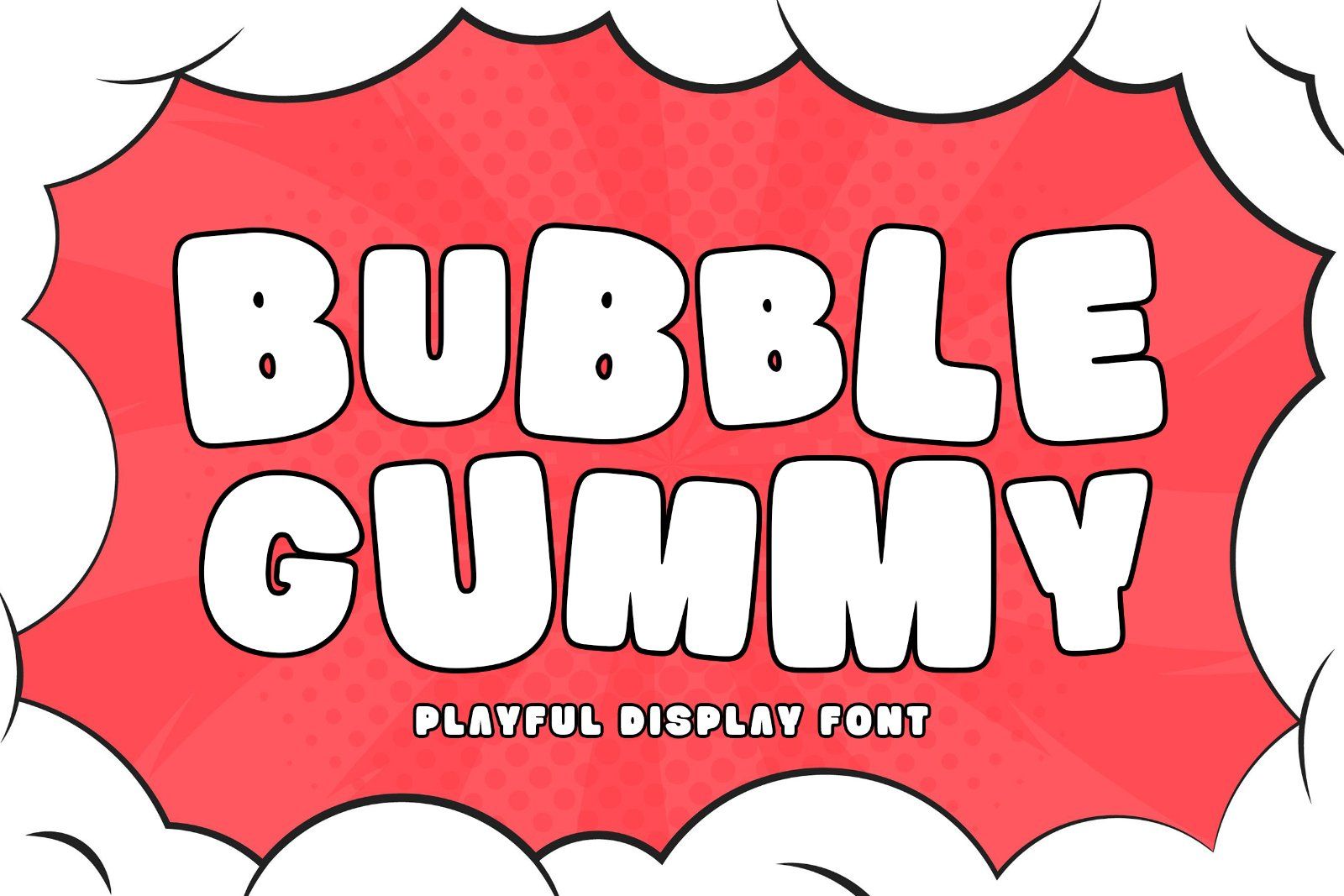 Bubble Gummy | Playful Display Font — image 10