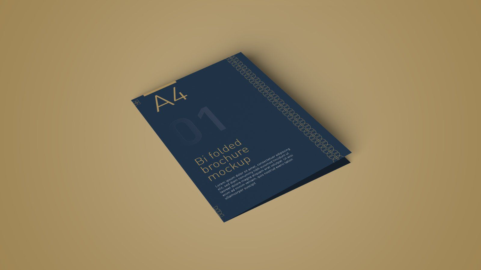 A4 Bi-Fold Brochure Mockup – 5 PSD Files, Folded Flyer & Print Branding Mockup — image 4