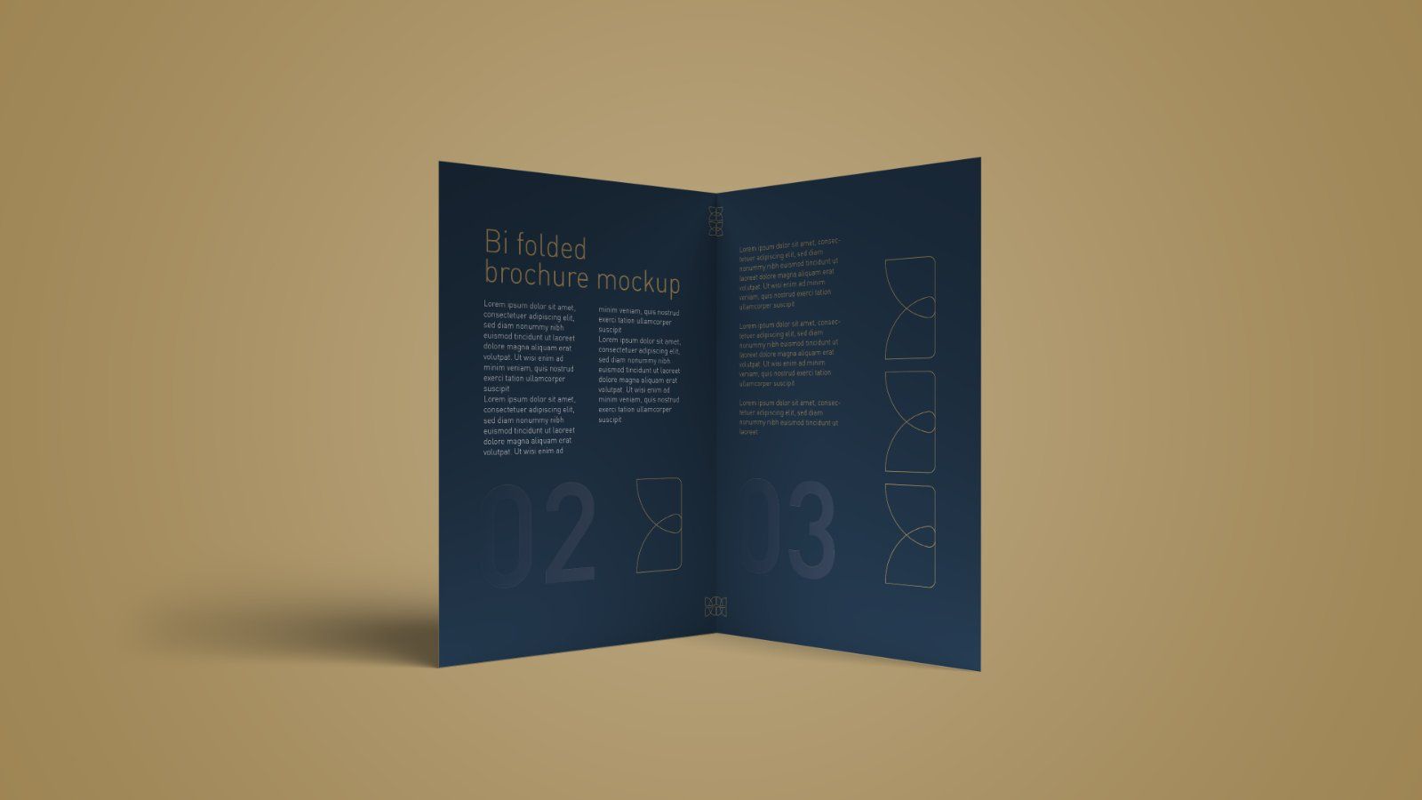A4 Bi-Fold Brochure Mockup – 5 PSD Bundle Files, Folded Flyer & Print Branding Mockup — image 3