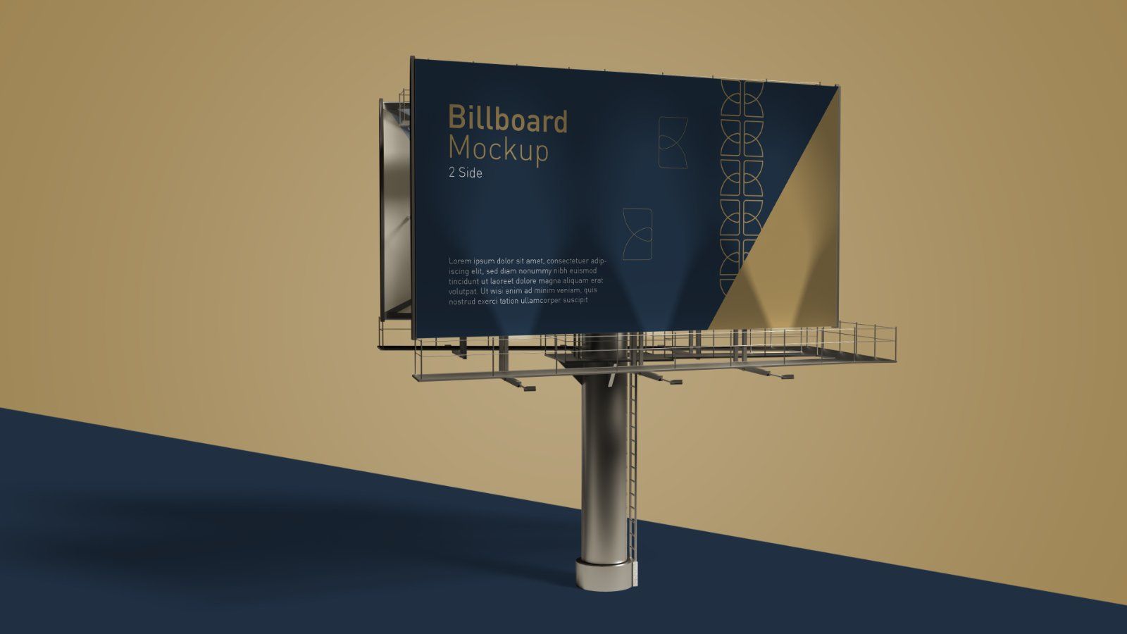 Outdoor Billboard Mockup – 5 PSDs, Double-Sided Advertising Display — image 2