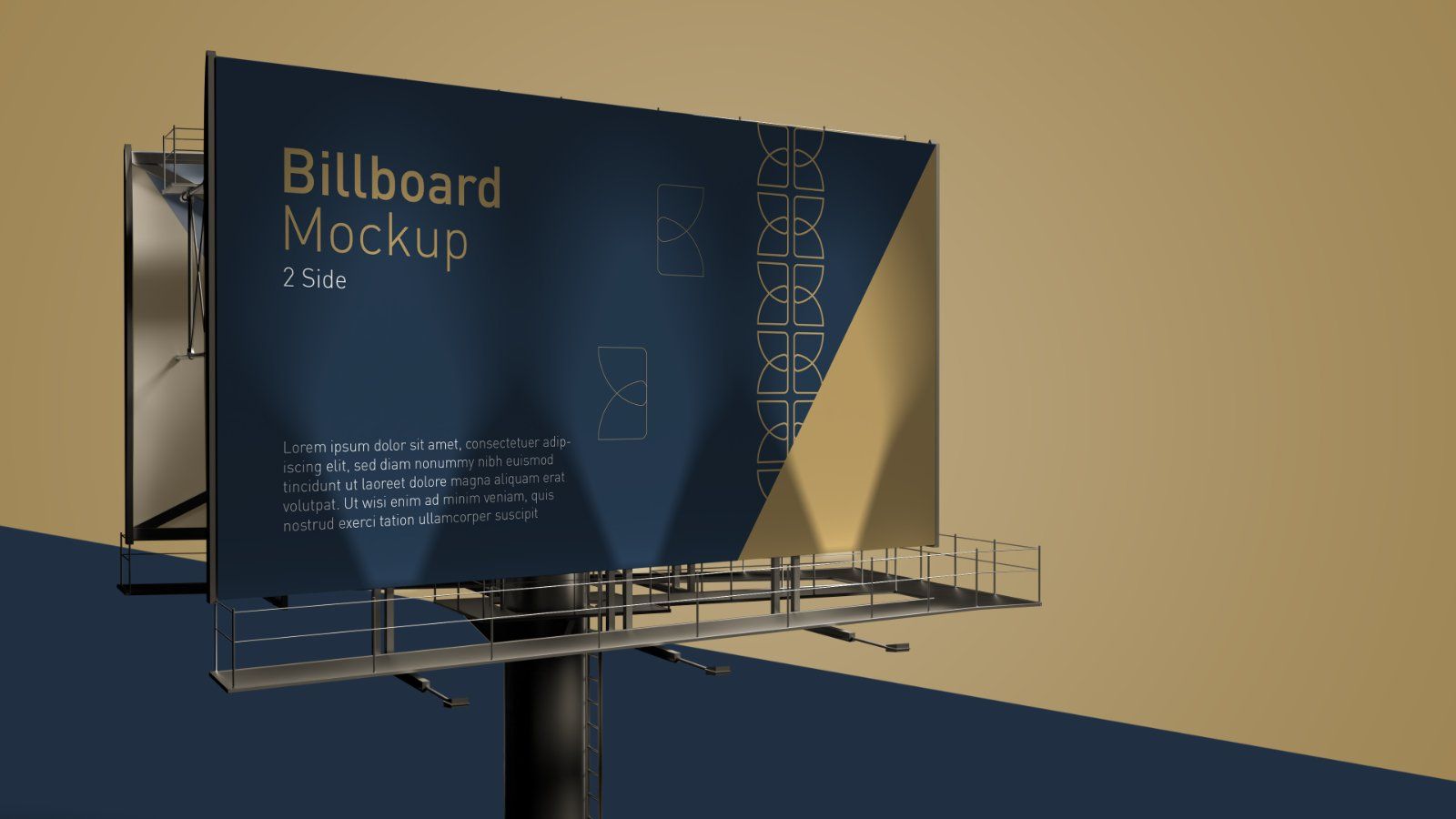 Outdoor Billboard Mockup – 5 PSDs, Double-Sided Advertising Display — image 3