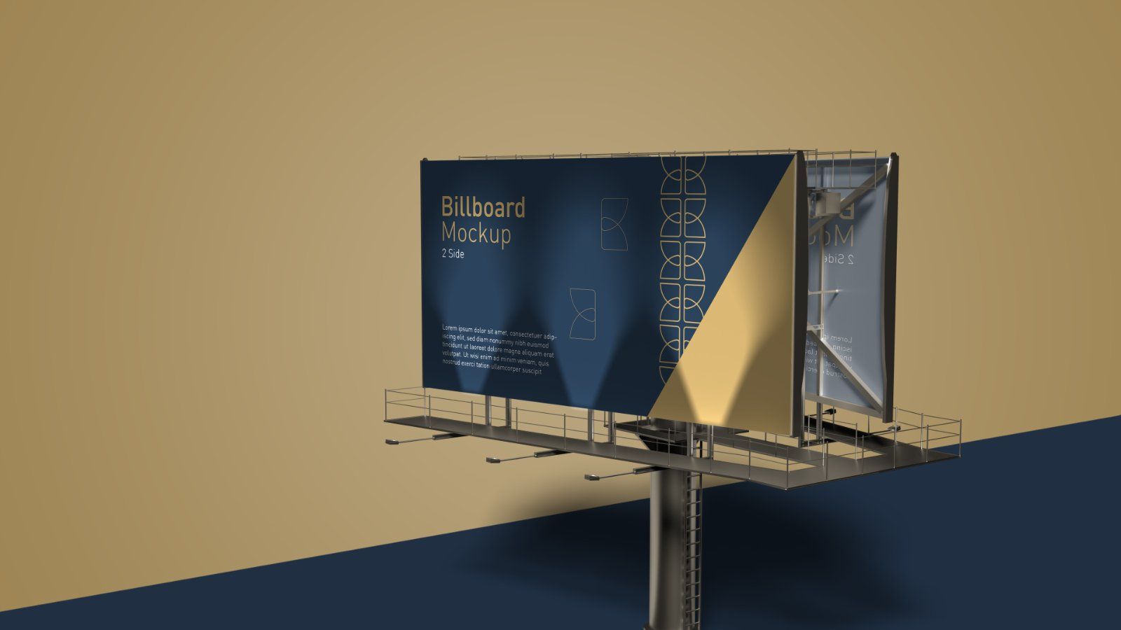Outdoor Billboard Mockup – 5 PSDs, Double-Sided Advertising Display — image 4