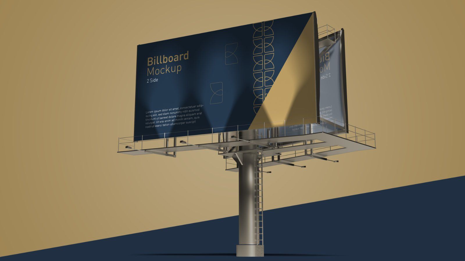 Outdoor Billboard Mockup – 5 PSDs, Double-Sided Advertising Display — image 5