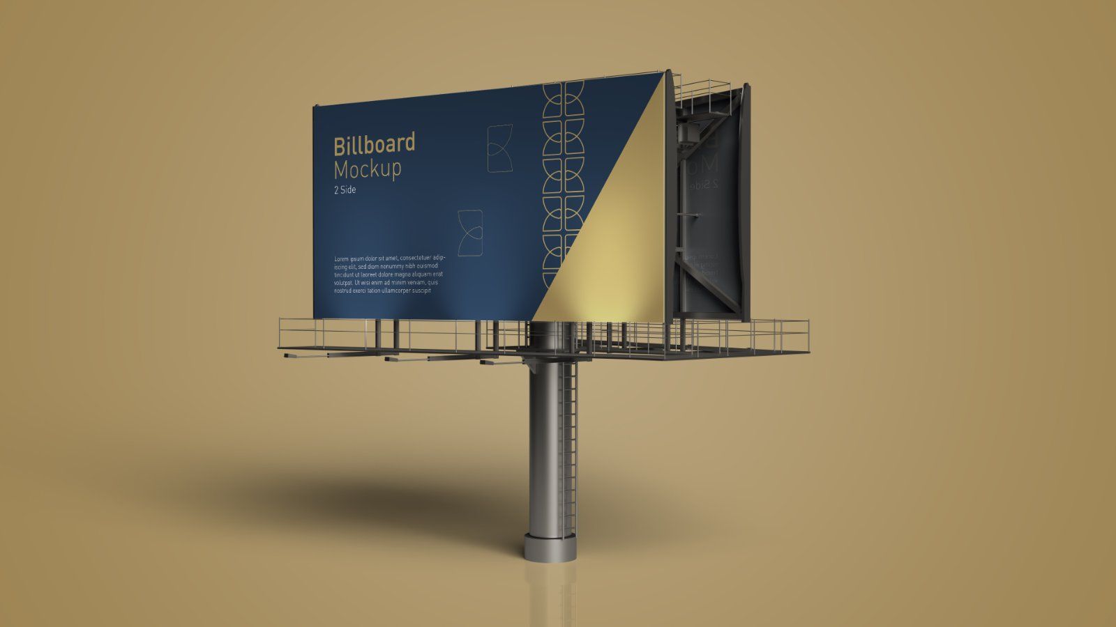 Outdoor Billboard Mockup – 4 PSDs, Double-Sided Advertising Display — image 3