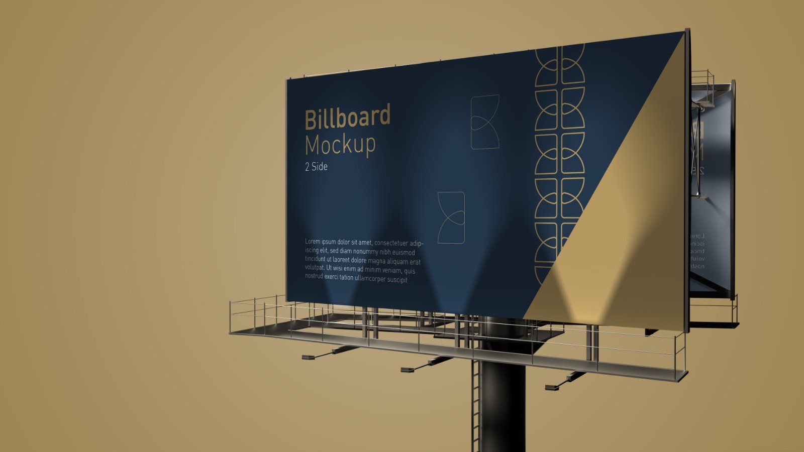 Outdoor Billboard Mockup – 4 PSDs, Double-Sided Advertising Display — image 4