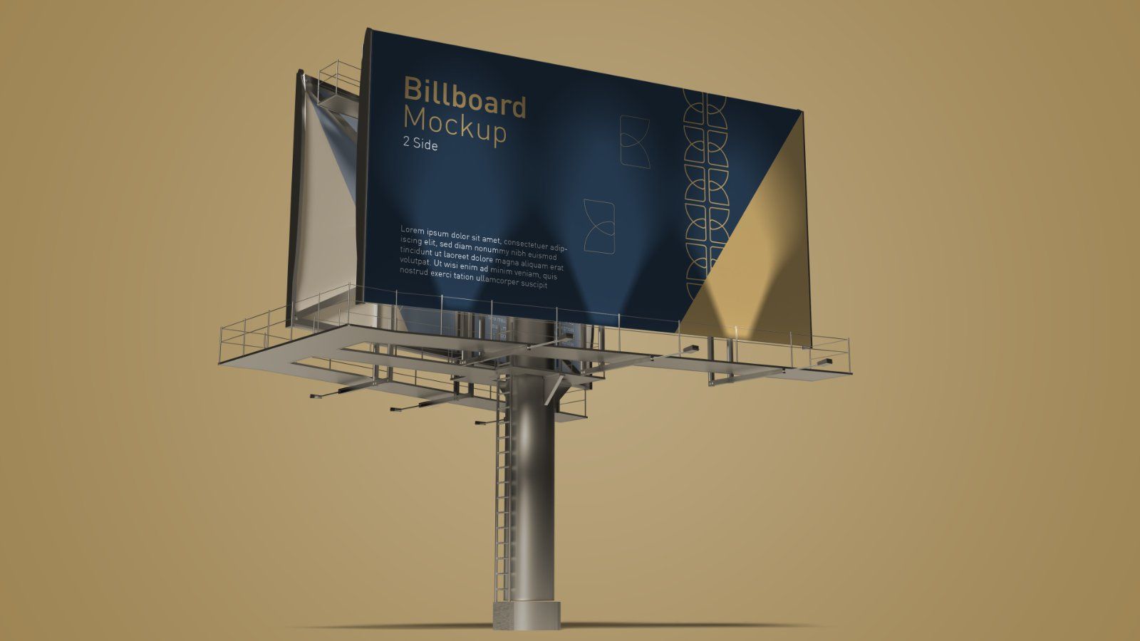 Outdoor Billboard Mockup – 4 PSDs, Double-Sided Advertising Display — image 5