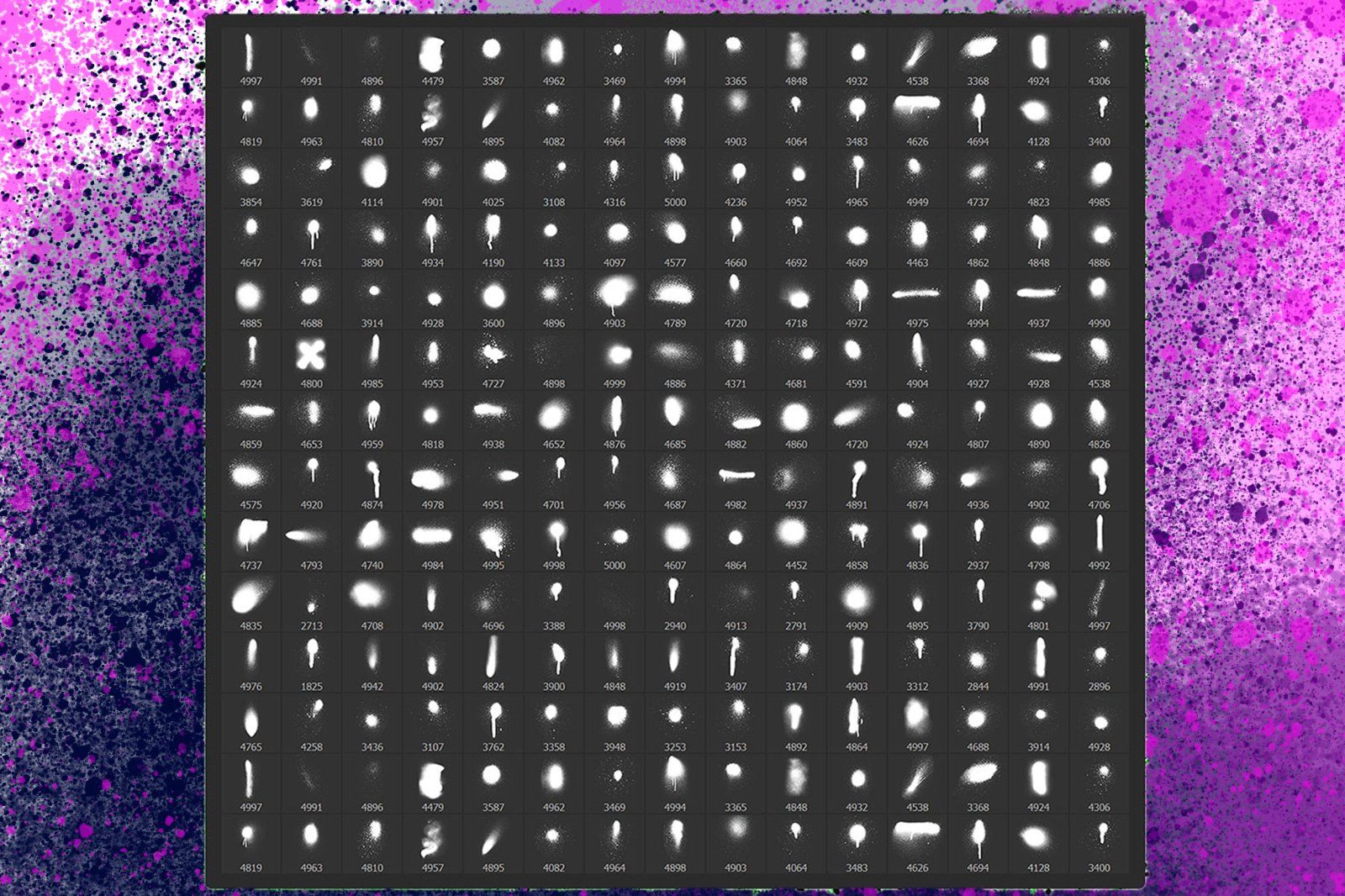 200 Spray Paint Photoshop Brushes - Watercolor Brushes Download - Watercolor Canvas Photoshop Brush — image 2