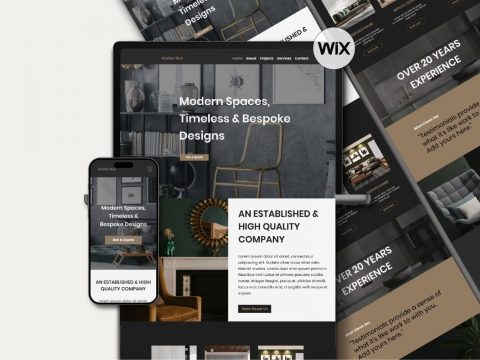 Wix Interior Design Portfolio Website