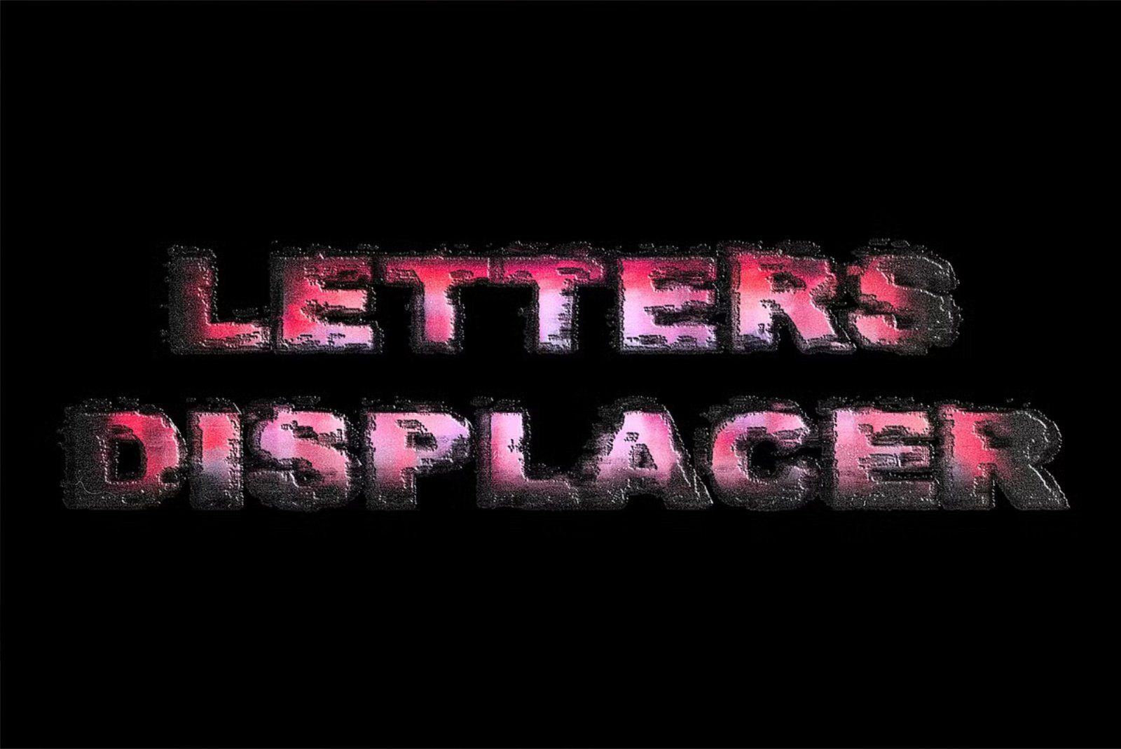 LETTERS DISPLACER. Action for text — image 2