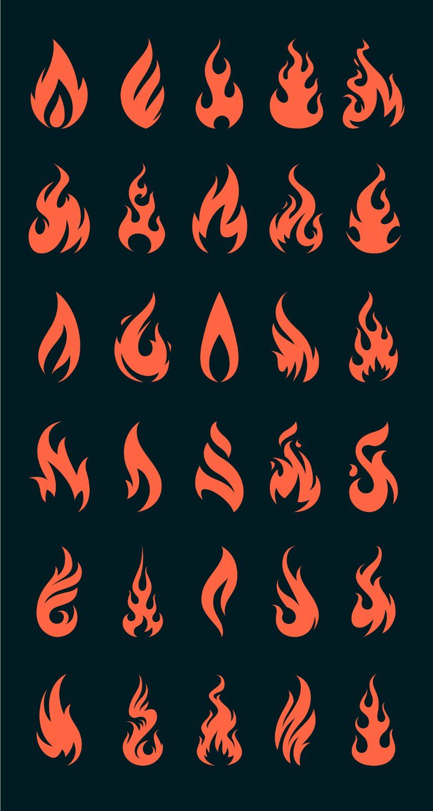Vector Fire Icons — image 3