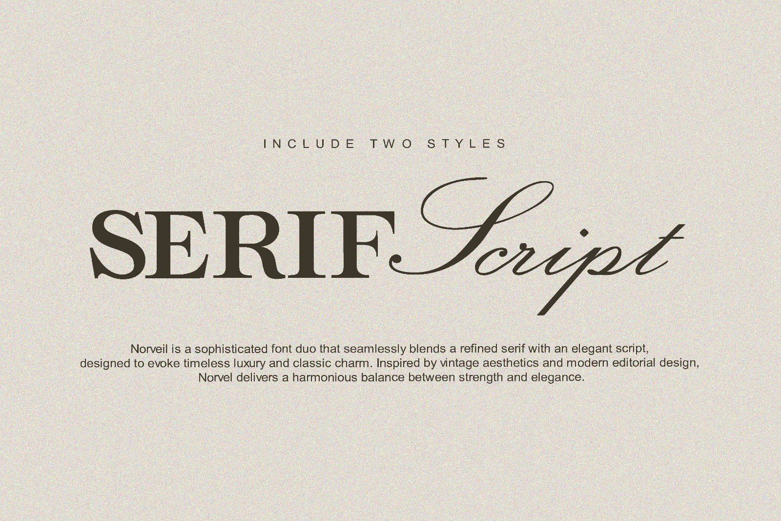 Norveil - Font Duo (Serif and Script) — image 2