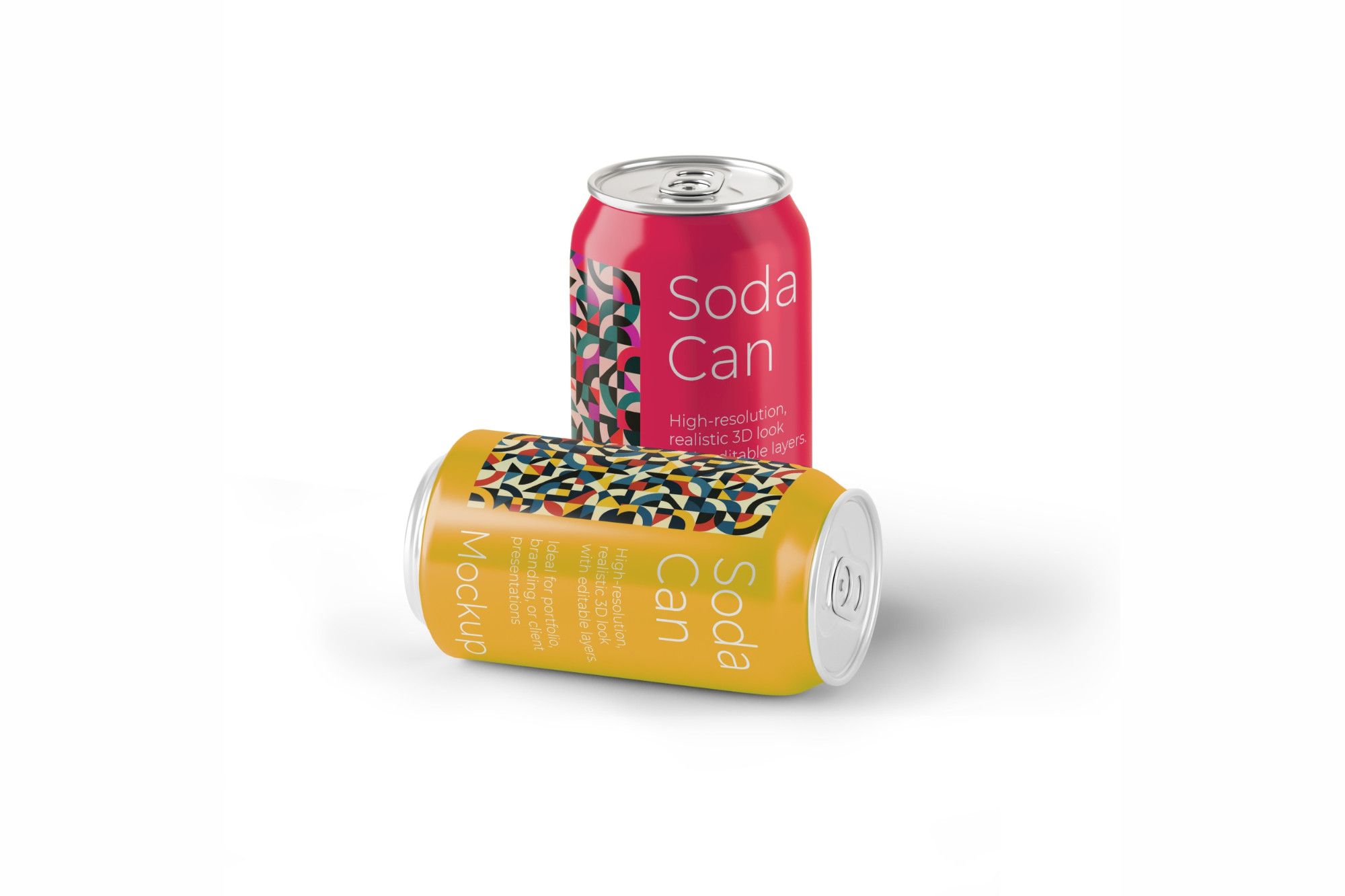 Modern Soda Can Mockup Series – 330ml Editable PSD Set — image 2