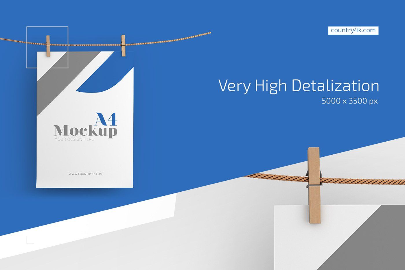 A4 Flyer Paper Mockup Set — image 2