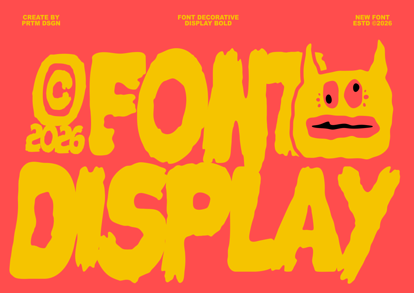 Secoy Xecore - Font Decorative Display Bold — image 2